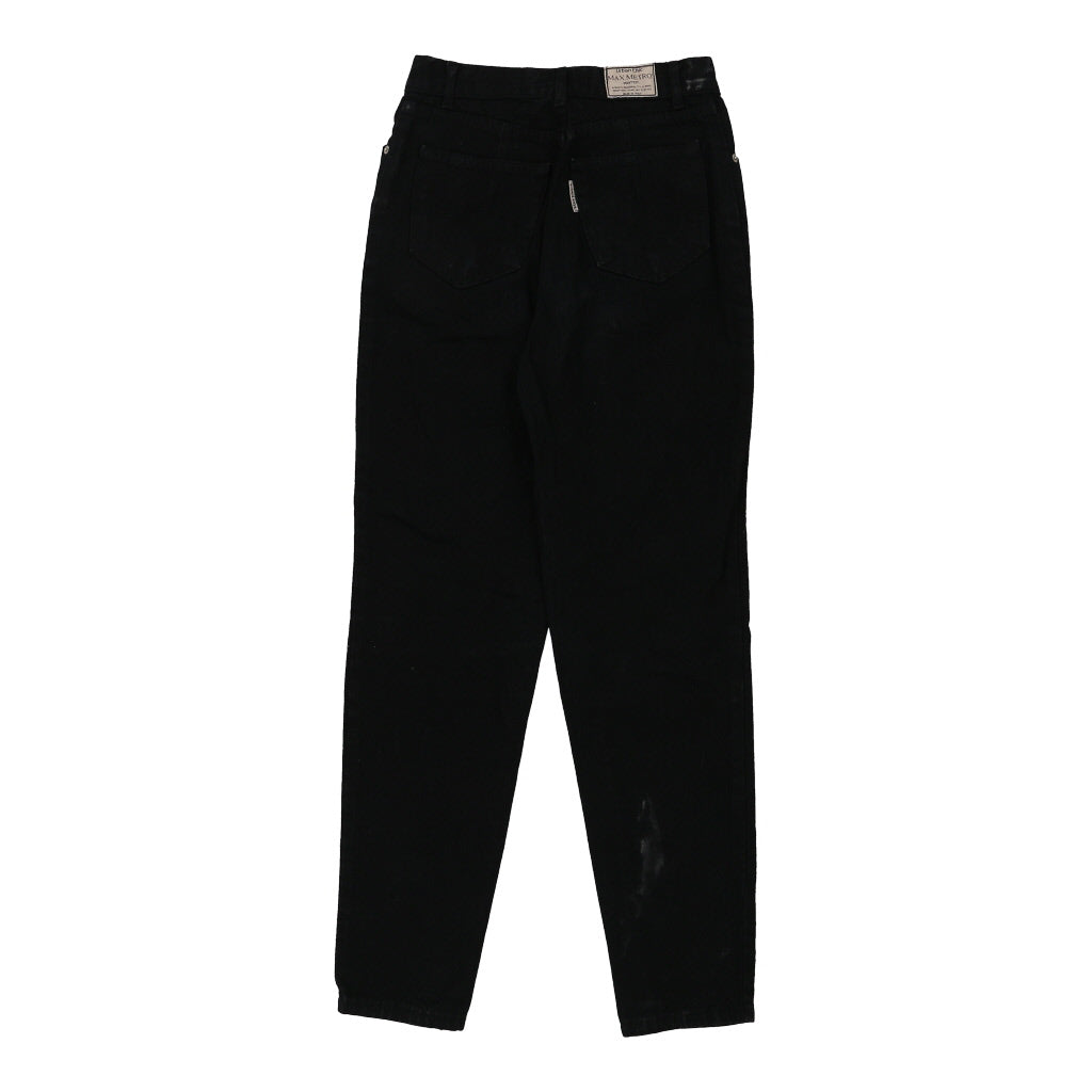 Max Metro Jeans - 26W UK 8 Black Cotton Refurbished - Thrifted (note: this is a term often used to describe second- refurbished available on Cerqular
