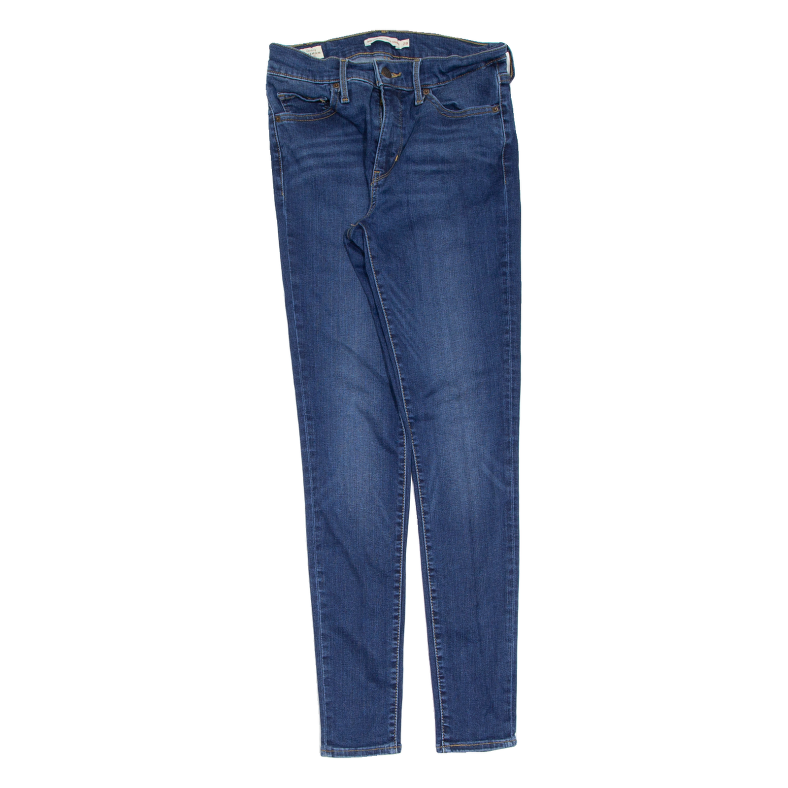 LEVI'S 310 Shaping BIG E Womens Jeans Blue Slim Skinny Stone Wash W28 L30 Refurbished - N/A refurbished available on Cerqular