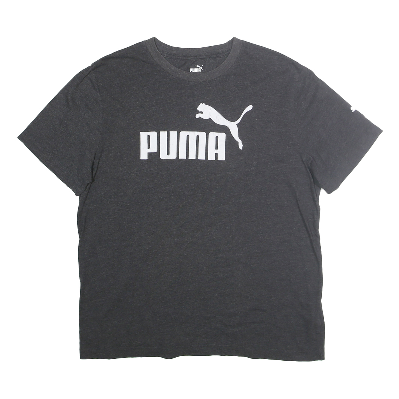 PUMA Mens Black & White Logo Graphic T-Shirt M Short Sleeve Crew Neck Casual Refurbished - N/A refurbished available on Cerqular
