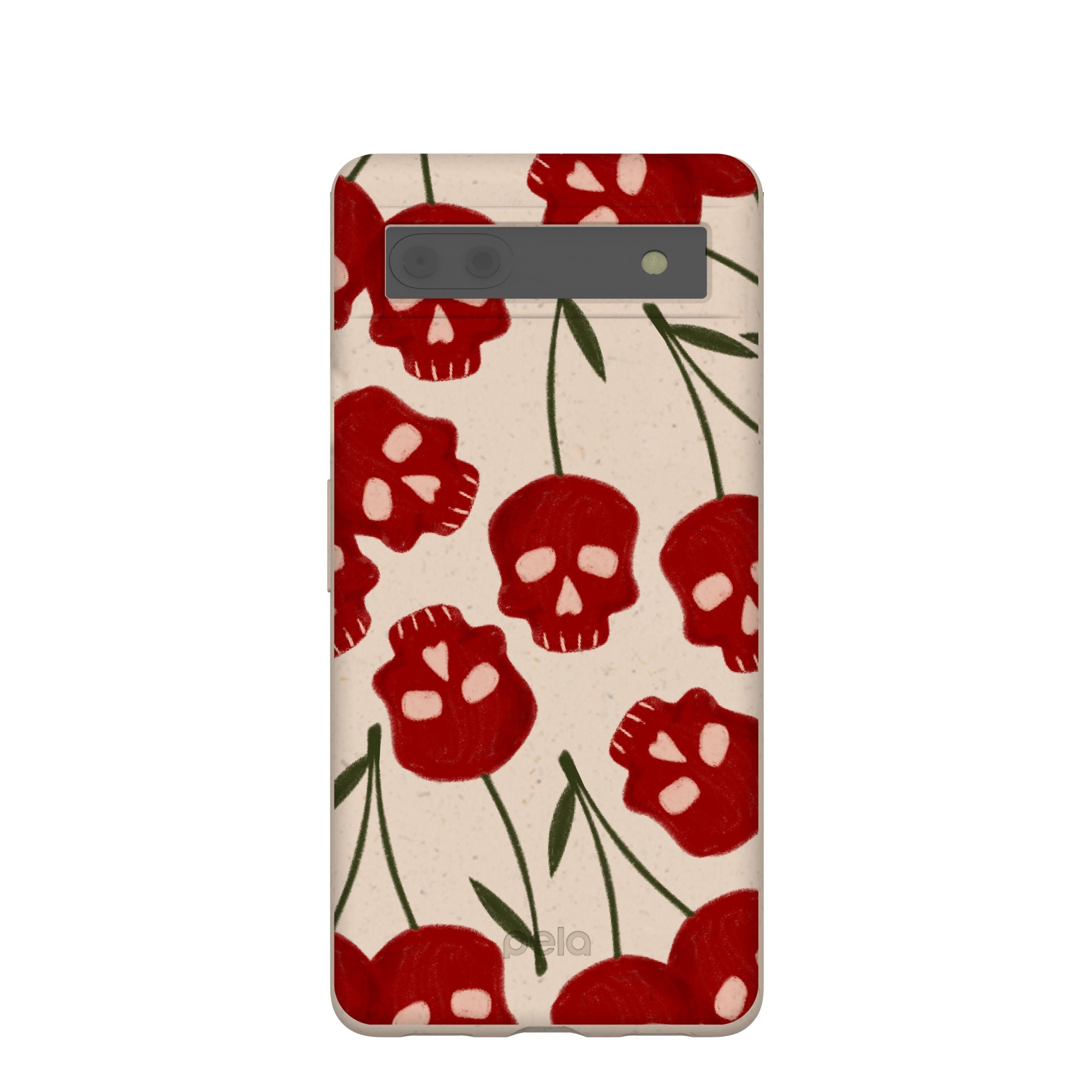 Seashell Scary Cherry Google Pixel 6a Case Refurbished - Pela Case refurbished available on Cerqular