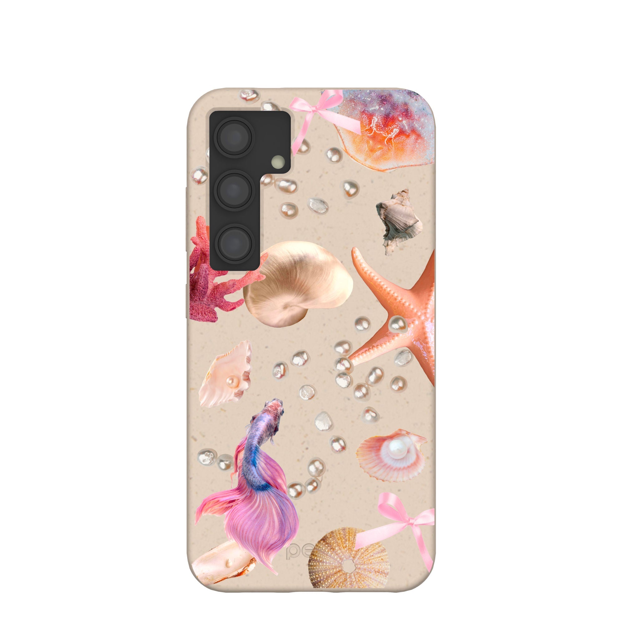 Seashell Aqua Dreams Samsung Galaxy S24 Case Refurbished - Pela Case refurbished available on Cerqular