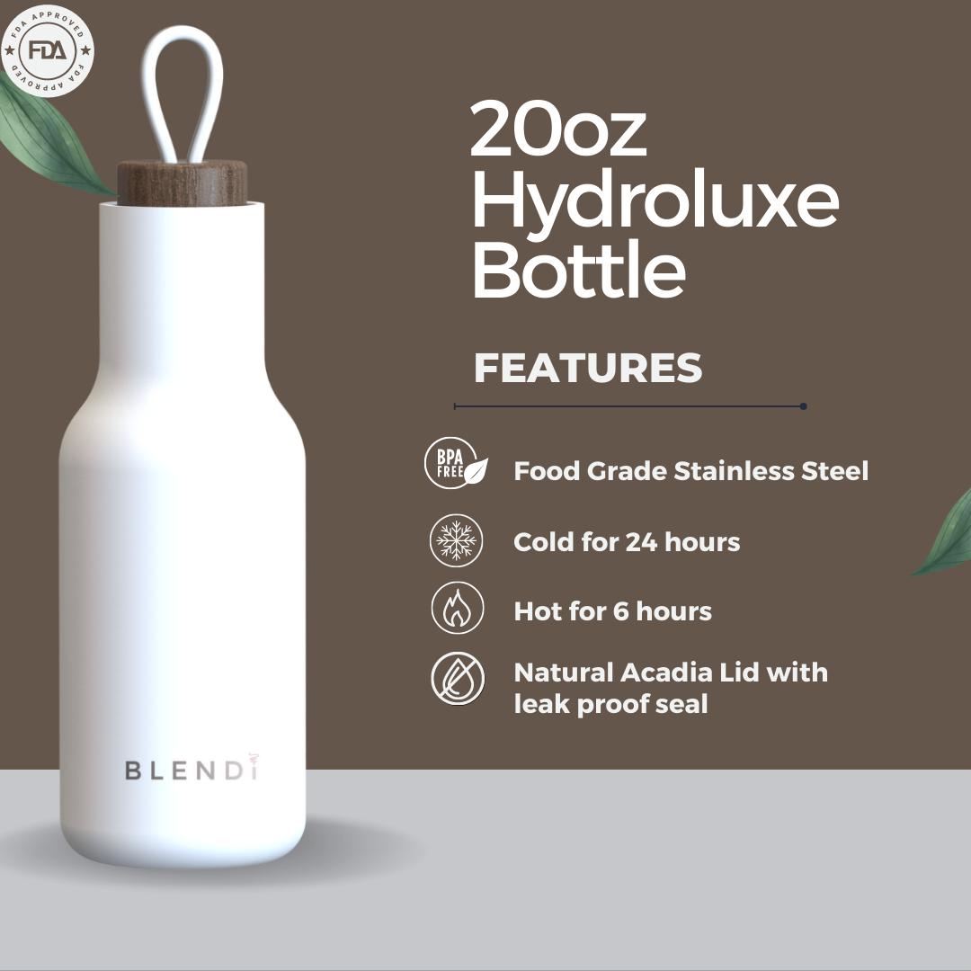 Buy Hydroluxe Tumbler Water Bottle 20oz | Color: White Refurbished - $49.99 Hydroluxe Tumbler Water Bottle 20oz | Color: White Refurbished - Blendi refurbished available on Cerqular