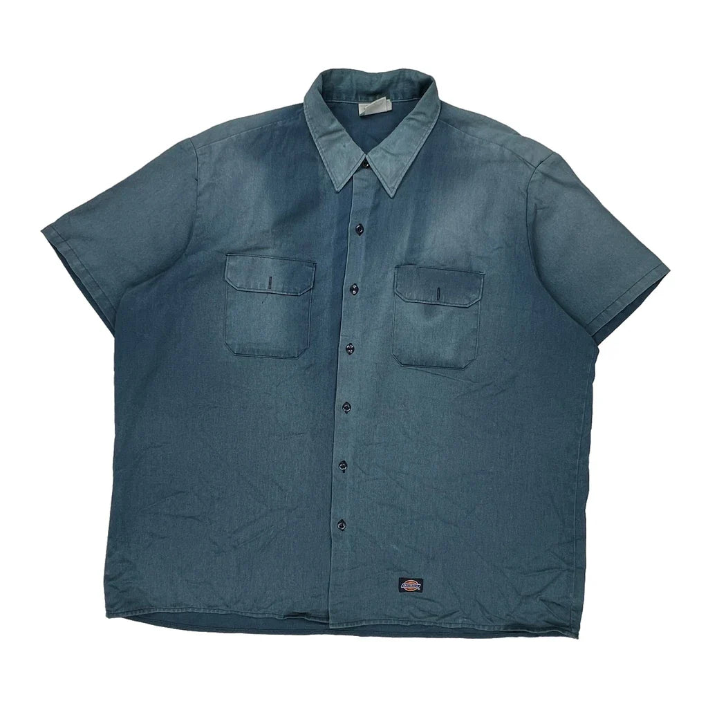 Buy Dickies Short Sleeve Shirt - 3XL Blue Cotton Refurbished - $36.17 Dickies Short Sleeve Shirt - 3XL Blue Cotton Refurbished - Thrifted (note: this is a term often used to describe second- refurbished available on Cerqular