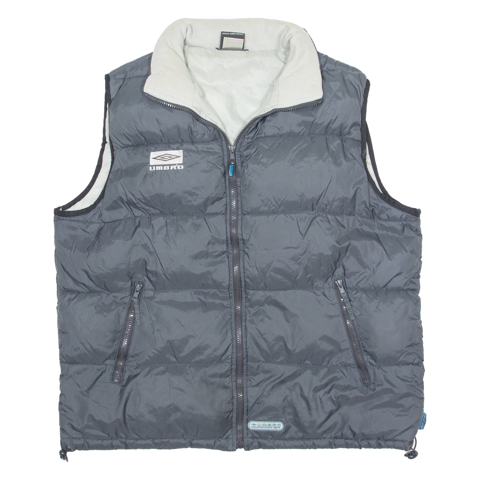 UMBRO Insulated Mens Puffer Gilet Grey L Refurbished - N/A refurbished available on Cerqular