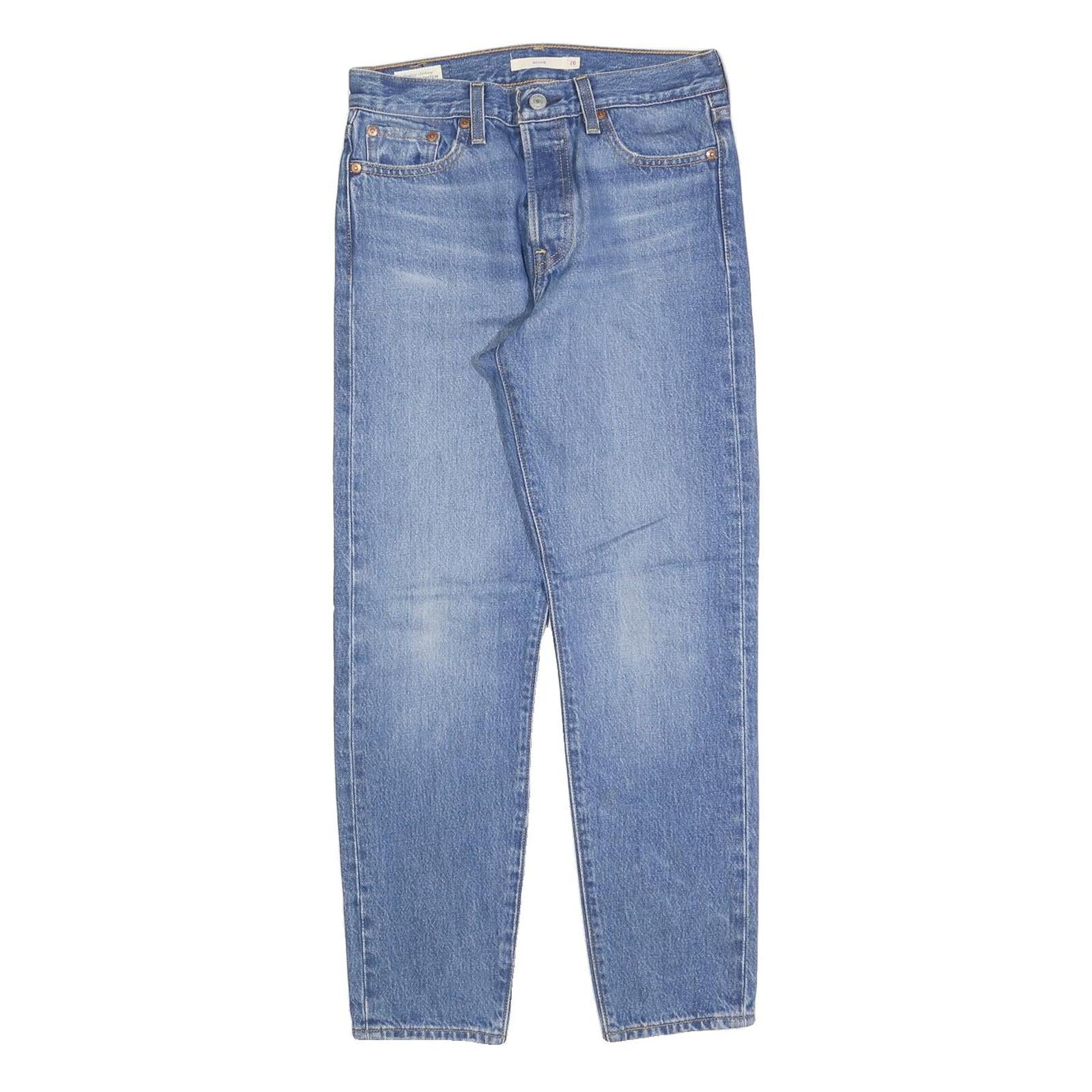 LEVI'S Womens Jeans Blue Regular Straight Denim Medium W26 L28 Classic Fit Refurbished - N/A refurbished available on Cerqular