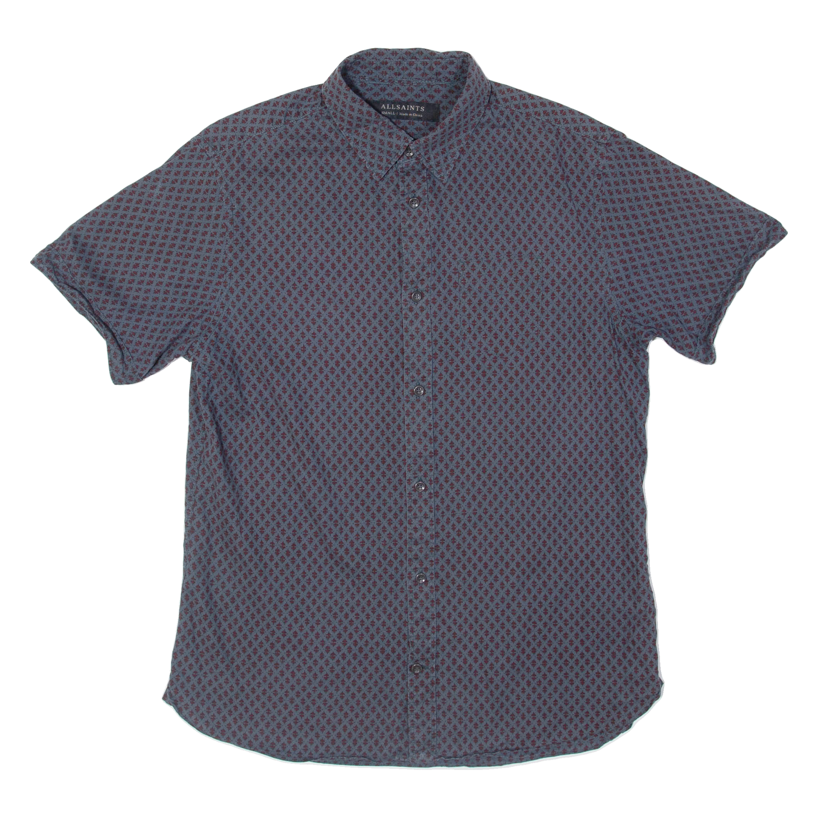 Buy ALL SAINTS Mens Shirt Grey Crazy Pattern S Refurbished - $17.15 ALL SAINTS Mens Shirt Grey Crazy Pattern S Refurbished - N/A refurbished available on Cerqular