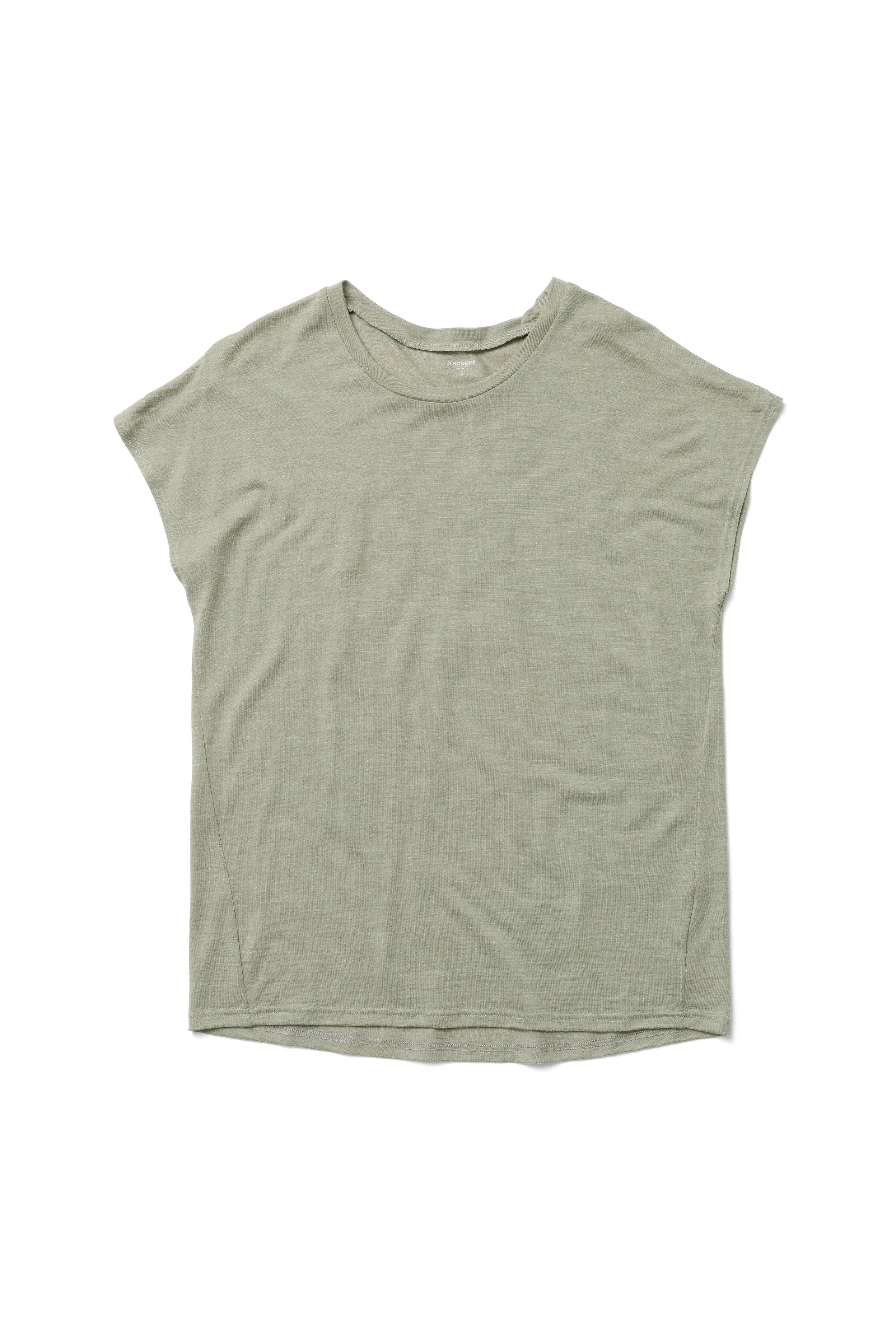 W's Activist Tee | Color: in between green | Size: M Refurbished - Houdini Sportswear refurbished available on Cerqular