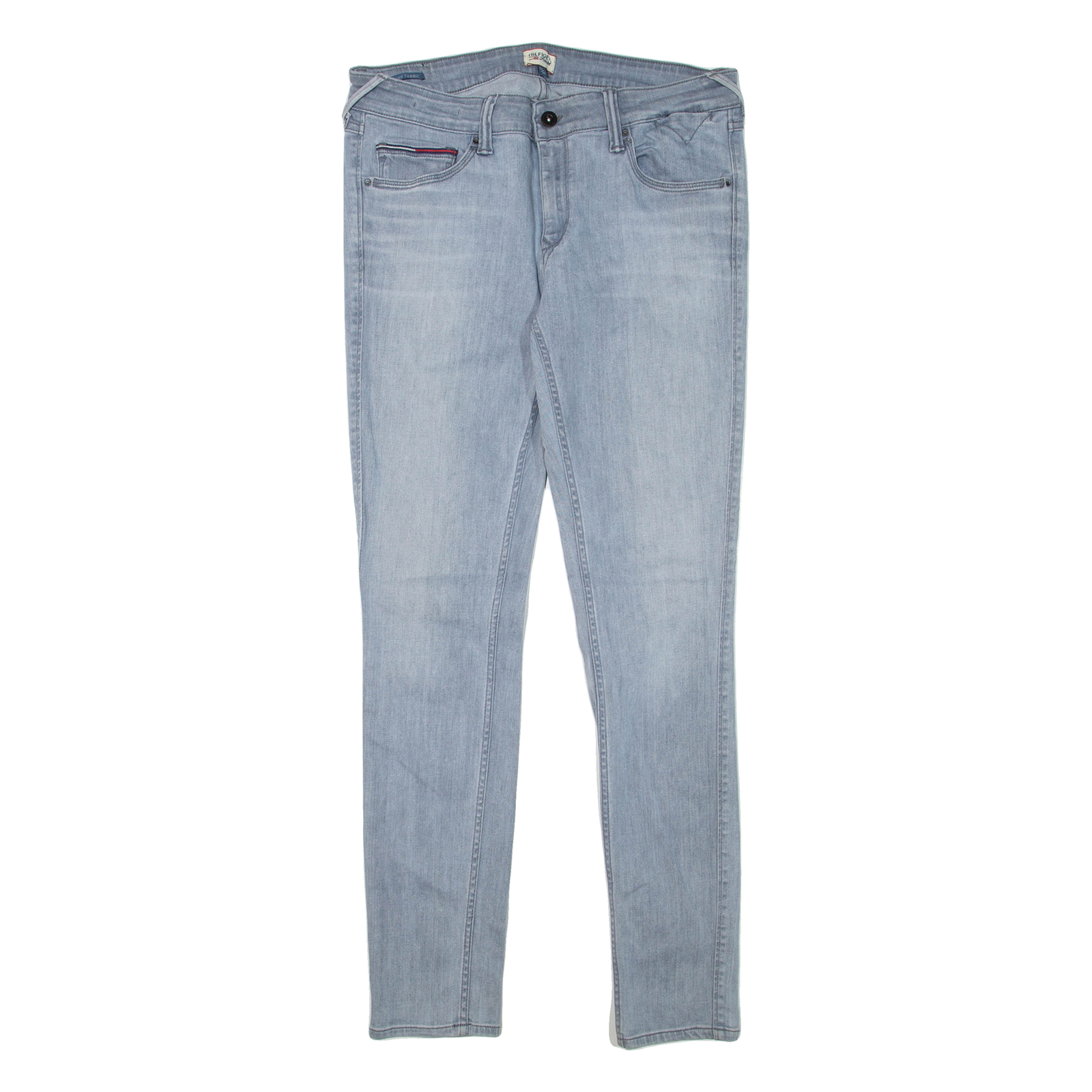 HILFIGER DENIM Womens Jeans Grey Regular Skinny W33 L32 Refurbished - N/A refurbished available on Cerqular