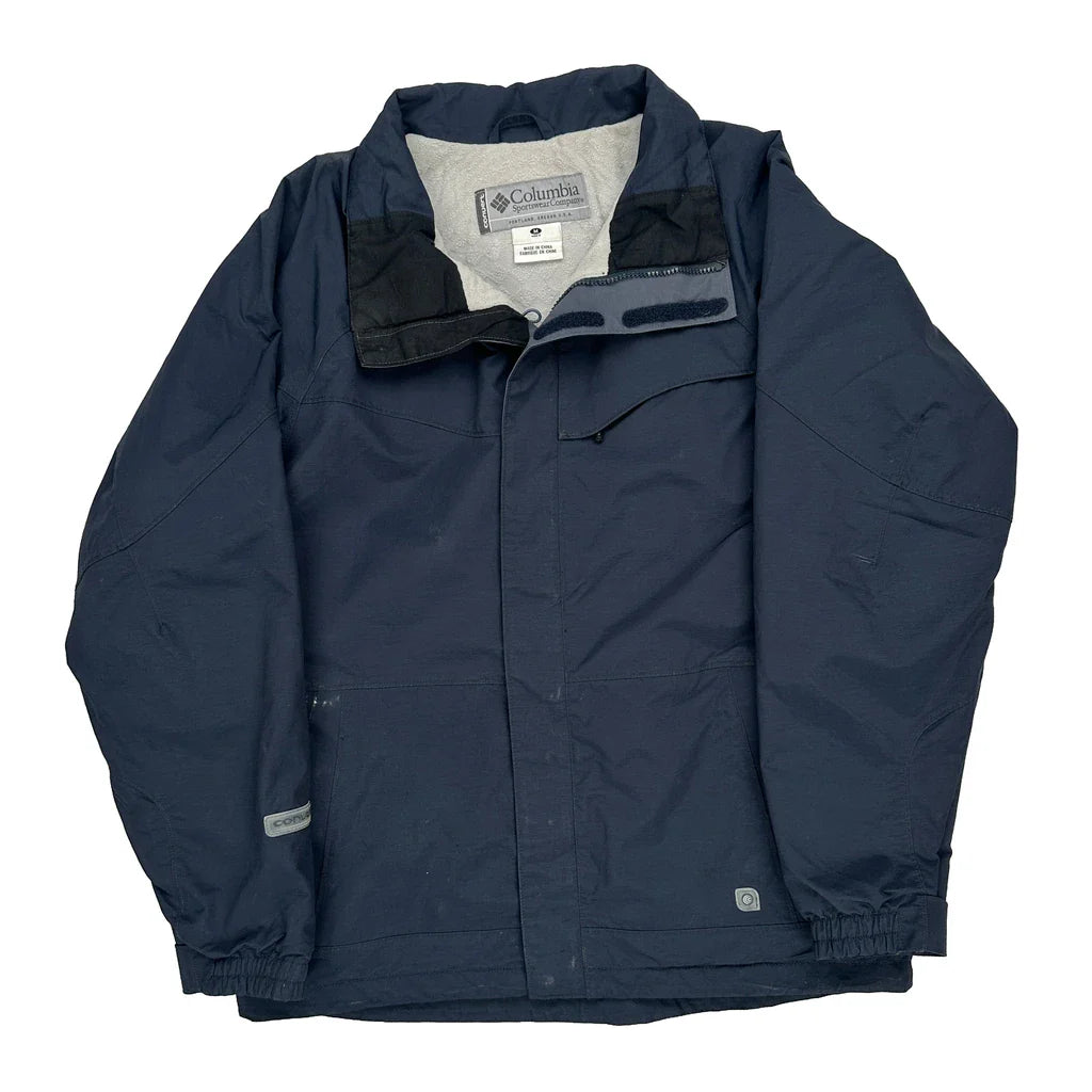 Buy Columbia Jacket - Medium Navy Polyester Refurbished - $80.39 Columbia Jacket - Medium Navy Polyester Refurbished - Thrifted (note: this is a term often used to describe second- refurbished available on Cerqular