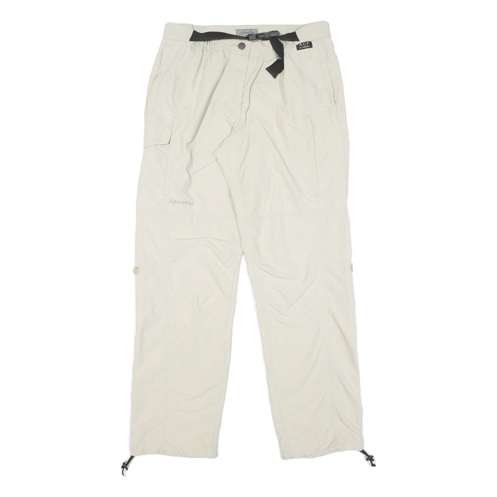 SCHOFFEL Mens Polyester Blend Cream Regular Zip Trousers W30 L30 Outdoor Casual Refurbished - N/A refurbished available on Cerqular
