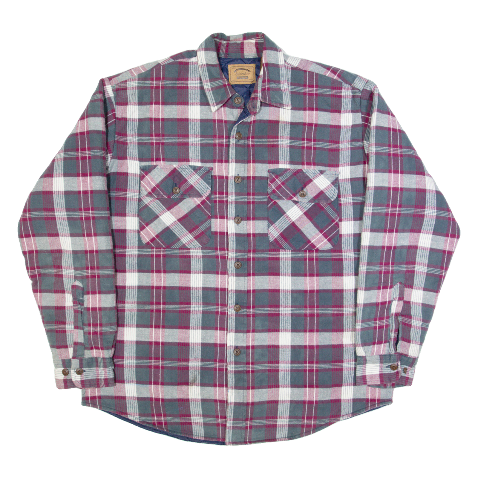 ST JOHNS BAY Mens Lumberjack Shirt Red 90s Plaid Long Sleeve L Refurbished - N/A refurbished available on Cerqular