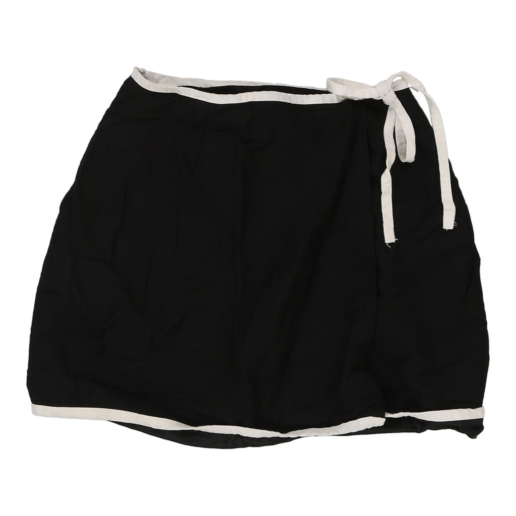 Dine Skirt - Small Black Cotton Refurbished - Thrifted (note: this is a term often used to describe second- refurbished available on Cerqular