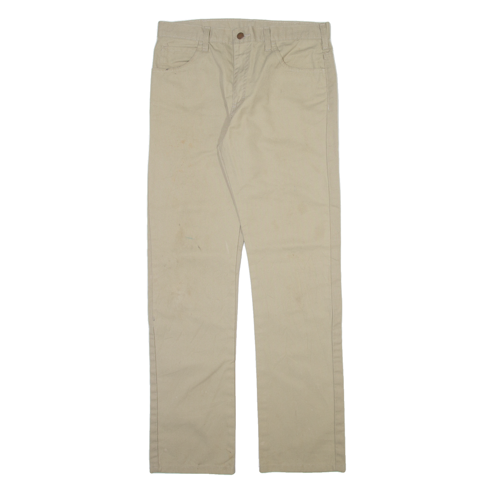DICKIES Mens Trousers Beige Slim Straight W30 L31 Refurbished - N/A refurbished available on Cerqular