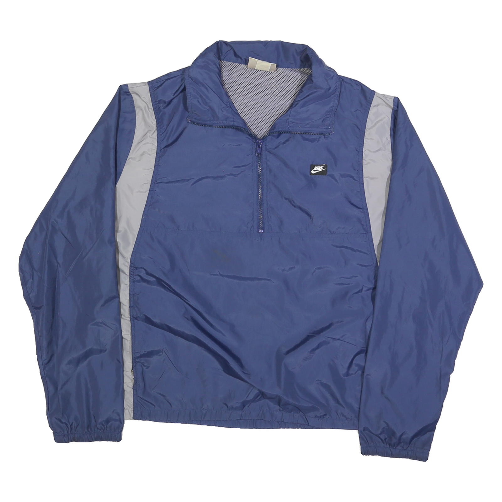 NIKE Mens Blue & Grey Activewear Zip Jacket XL Polyester Blend Plain Casual Refurbished - N/A refurbished available on Cerqular