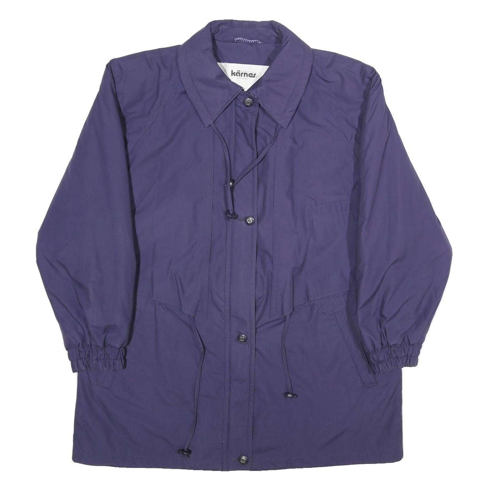 KARNER Womens Purple Zip Jacket XL Polyester Blend Classic Casual Outerwear Refurbished - N/A refurbished available on Cerqular