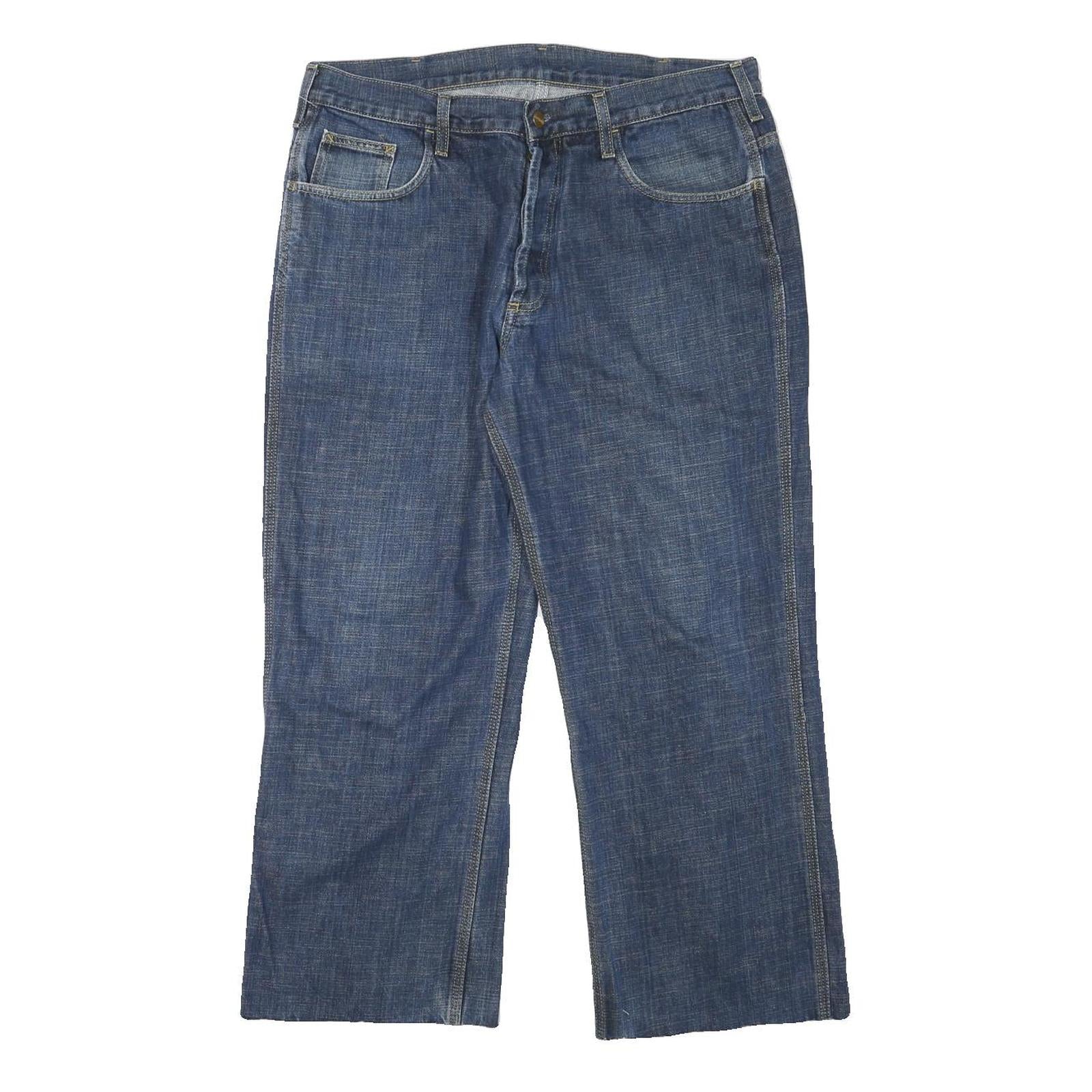 CARHARTT Mens Jeans Blue Relaxed Straight Denim Medium W34 L25 Workwear Casual Refurbished - N/A refurbished available on Cerqular