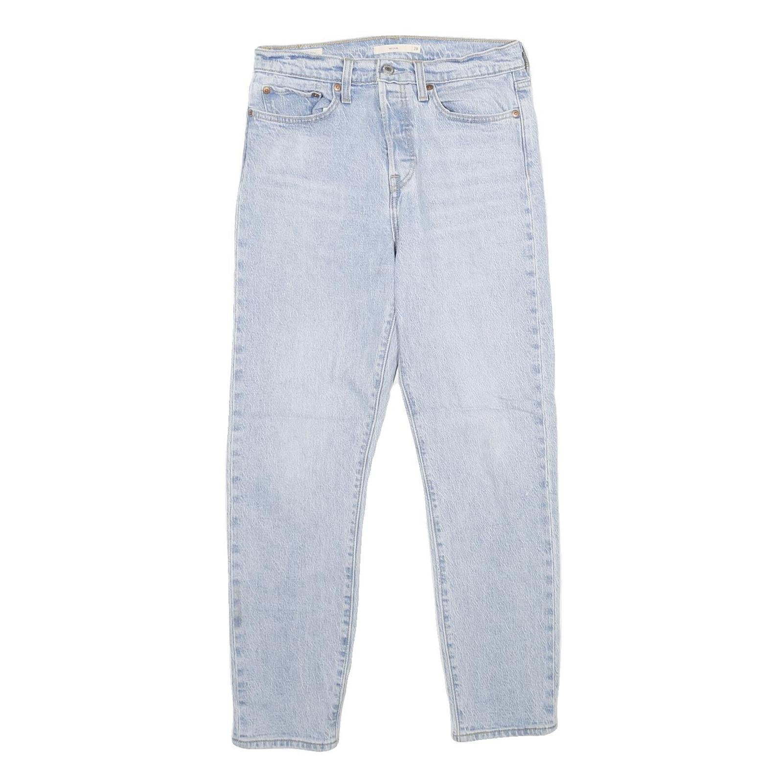 LEVI'S Wedgie Big E Womens Jeans Blue Regular Straight Denim Light W28 L28 Refurbished - N/A refurbished available on Cerqular