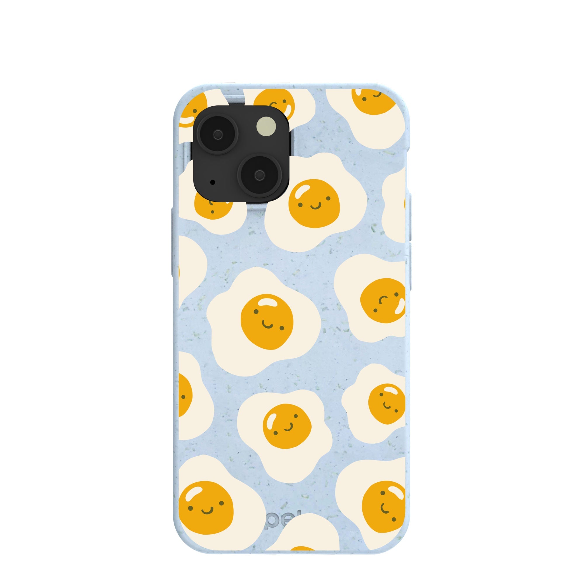 Powder Blue Sunny Side Up iPhone 13 Mini Case Refurbished - Pela Case refurbished available on Cerqular