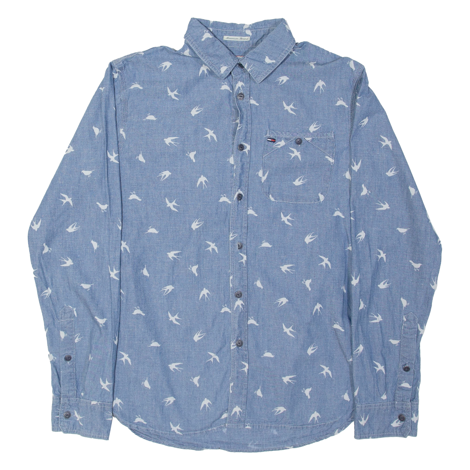 Buy TOMMY HILFIGER Denim Look Mens Shirt Blue Crazy Pattern Long Sleeve S Refurbished - $17.15 TOMMY HILFIGER Denim Look Mens Shirt Blue Crazy Pattern Long Sleeve S Refurbished - N/A refurbished available on Cerqular
