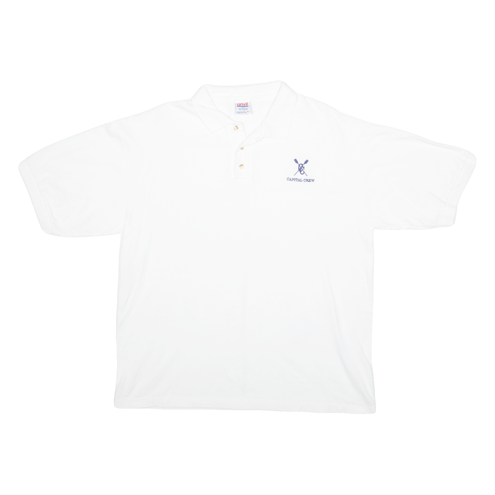 ANVIL Mens Polo Shirt White XL Refurbished - N/A refurbished available on Cerqular