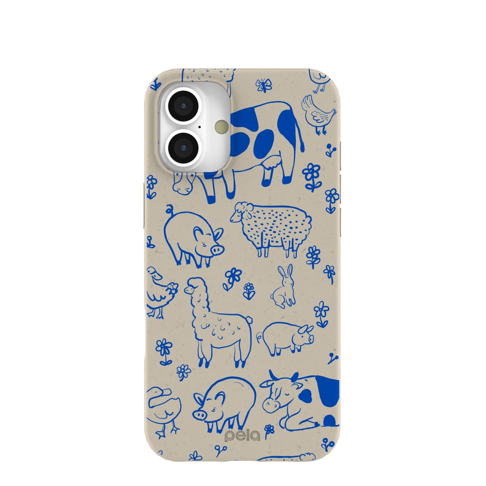 London Fog Happy Farmyard iPhone 16 Plus Case Refurbished - Pela Case refurbished available on Cerqular