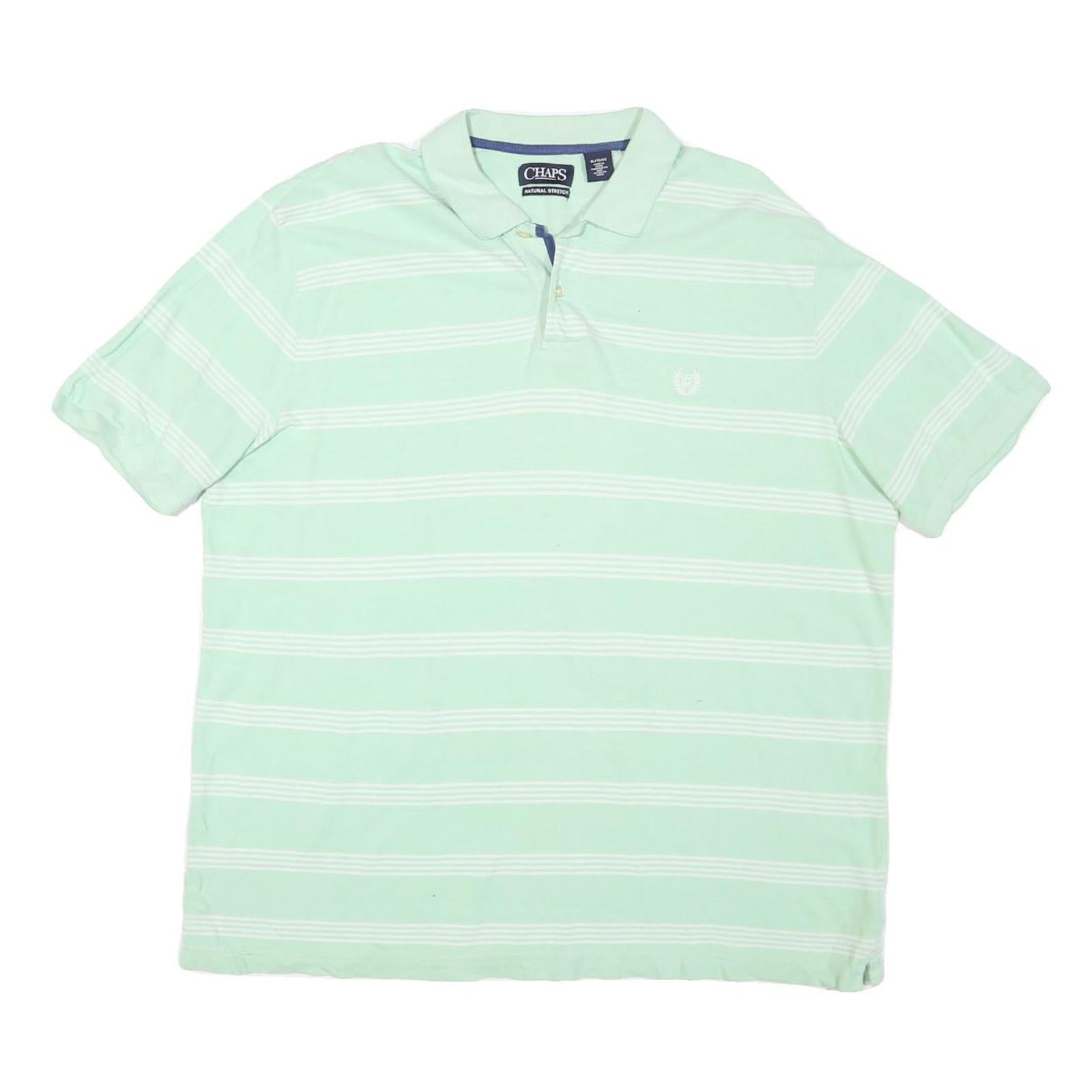 Buy CHAPS Mens Mint Green & White Striped Short Sleeve Polo Shirt XL Cotton Blend Refurbished - $28.59 CHAPS Mens Mint Green & White Striped Short Sleeve Polo Shirt XL Cotton Blend Refurbished - N/A refurbished available on Cerqular