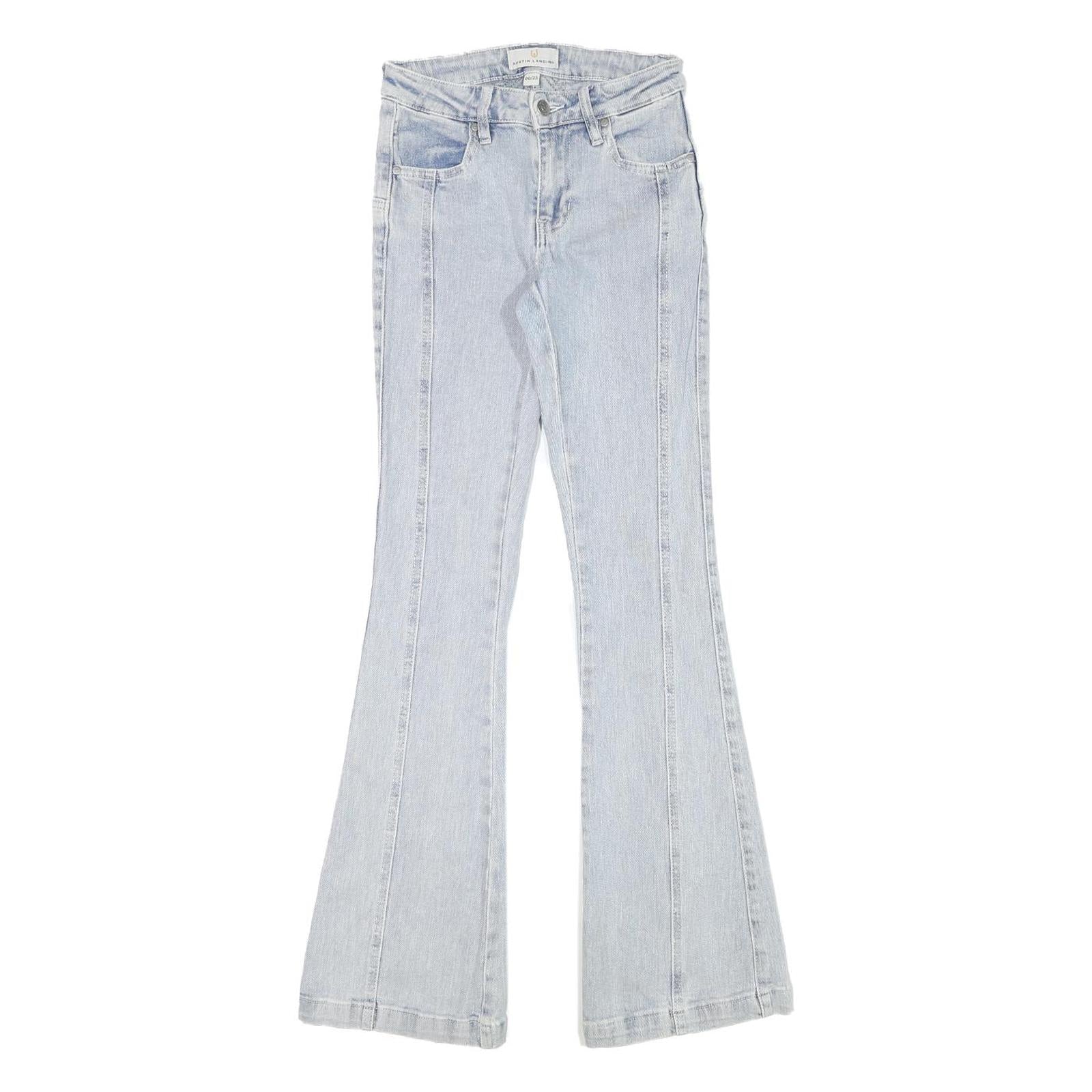 AUSTIN LANDING Womens Jeans Light Blue Slim Flared Denim W23 L31 Stylish Star Refurbished - N/A refurbished available on Cerqular