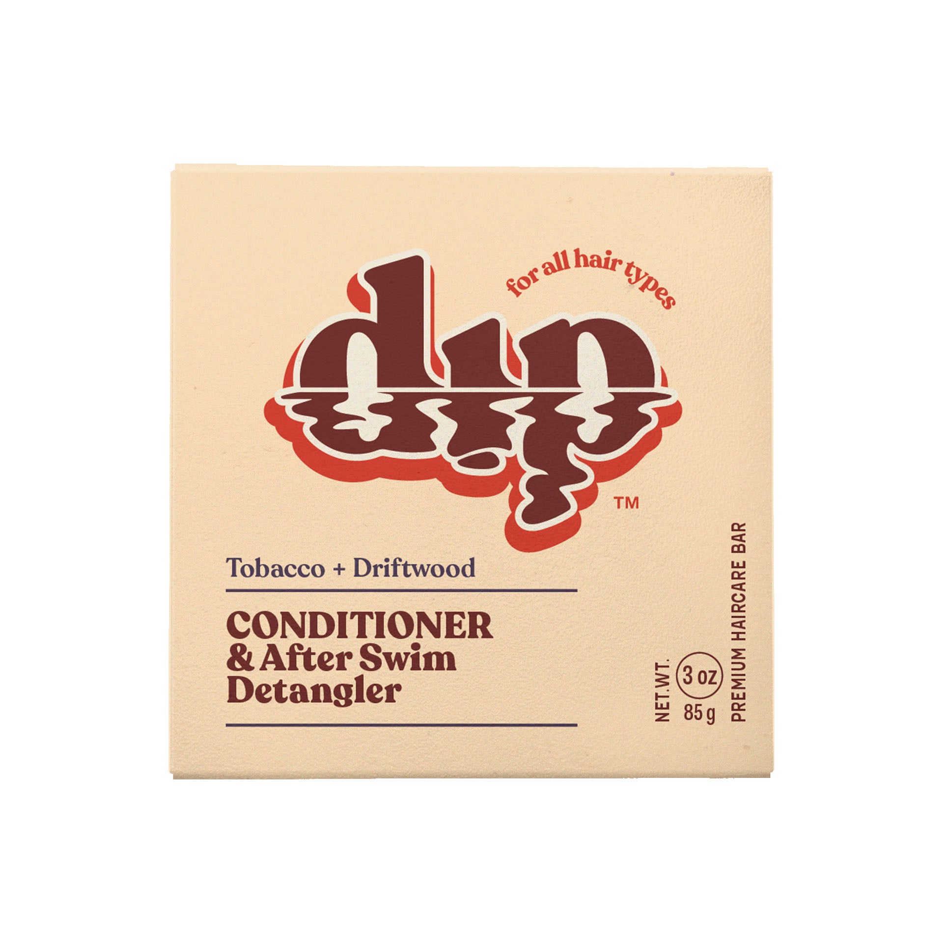 Conditioner Bar & After Swim Detangler - Tobacco & Driftwood | Size: 3 oz Refurbished - Dip Sustainable Hair Care refurbished available on Cerqular