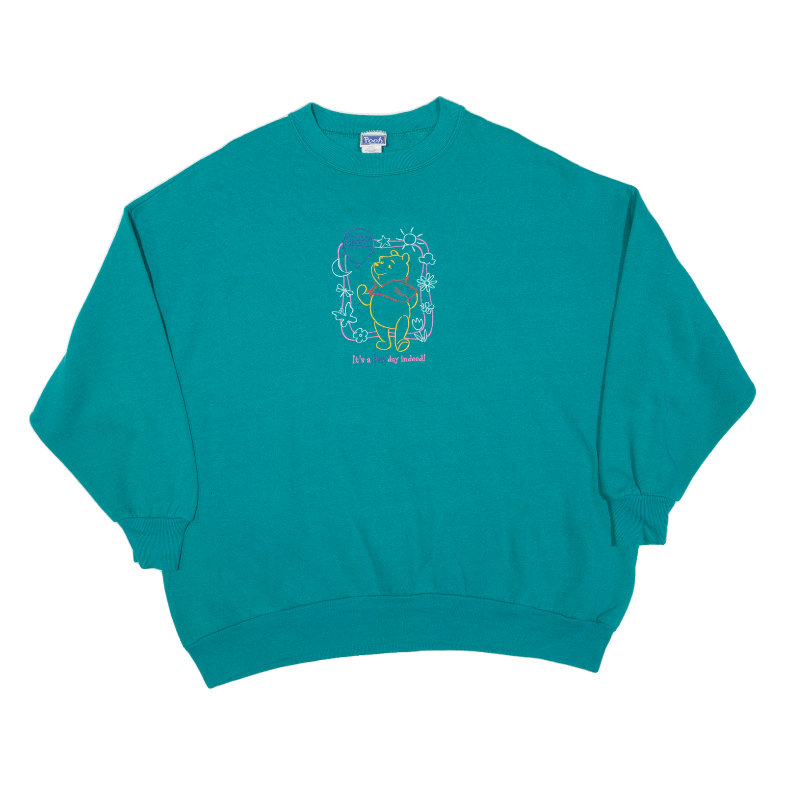 POOH Winnie The Pooh Womens Sweatshirt Blue XL Refurbished - N/A refurbished available on Cerqular