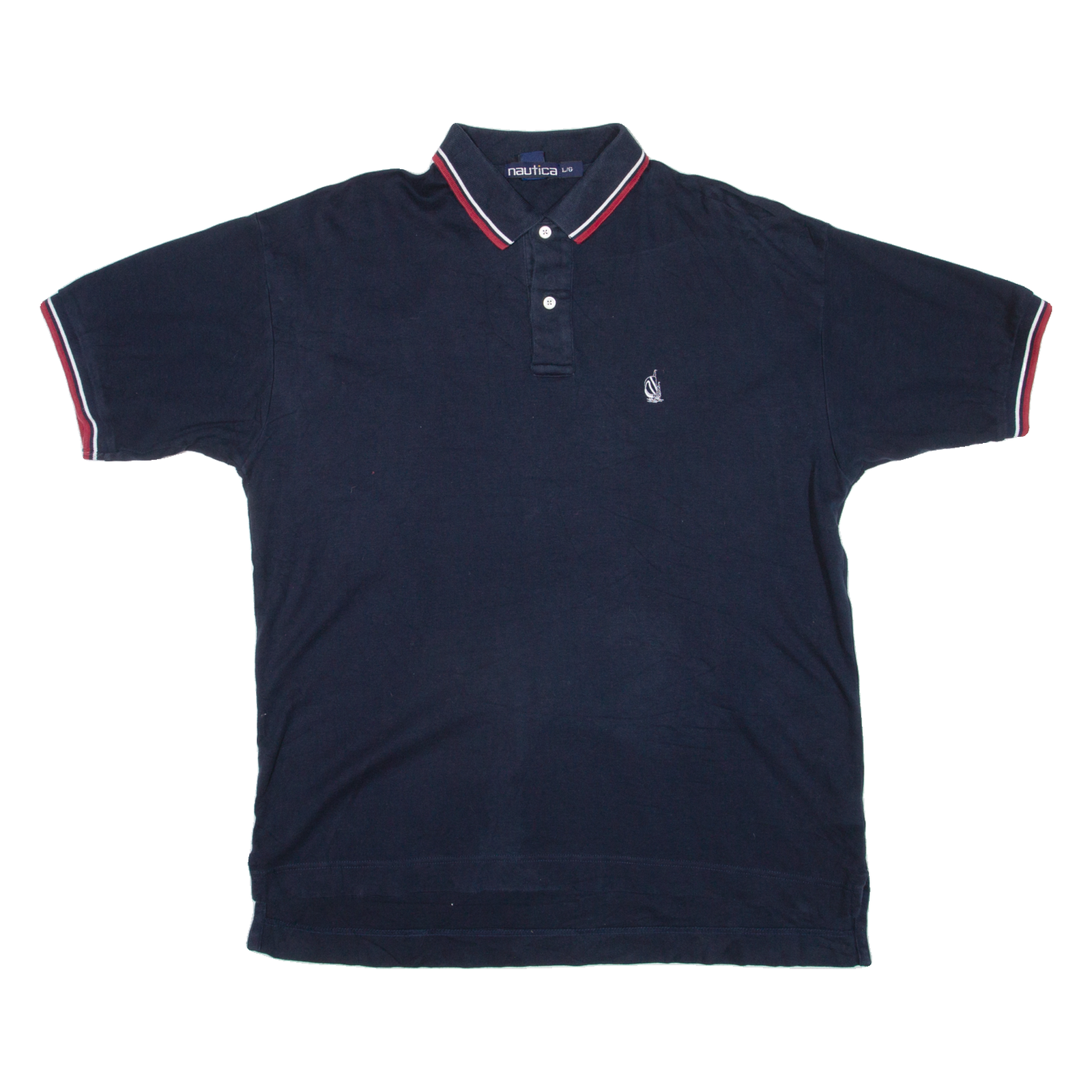 NAUTICA Mens Polo Shirt Blue L Refurbished - N/A refurbished available on Cerqular