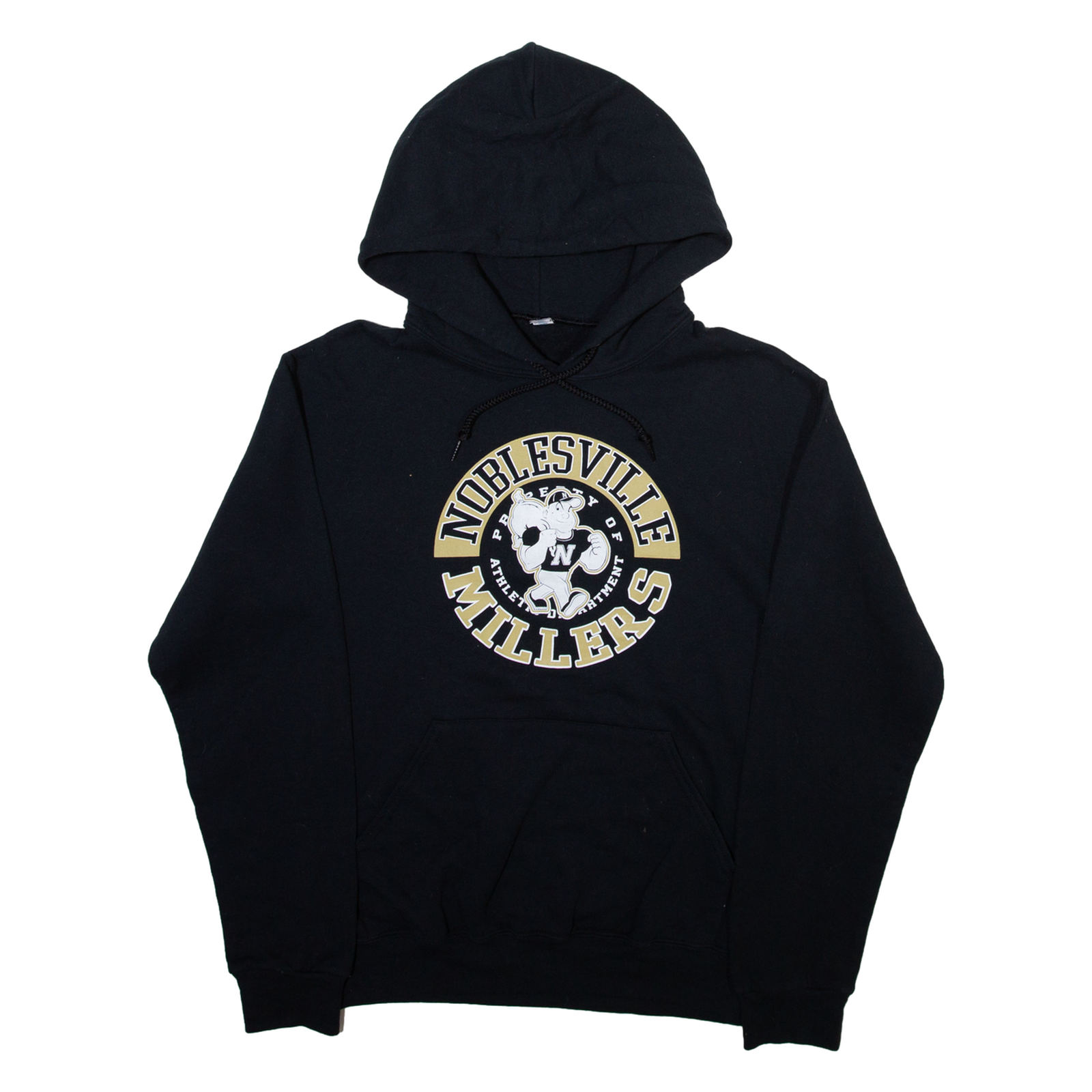 JERZEES Noblesville Millers Mens Black Hoodie USA S Refurbished - N/A refurbished available on Cerqular