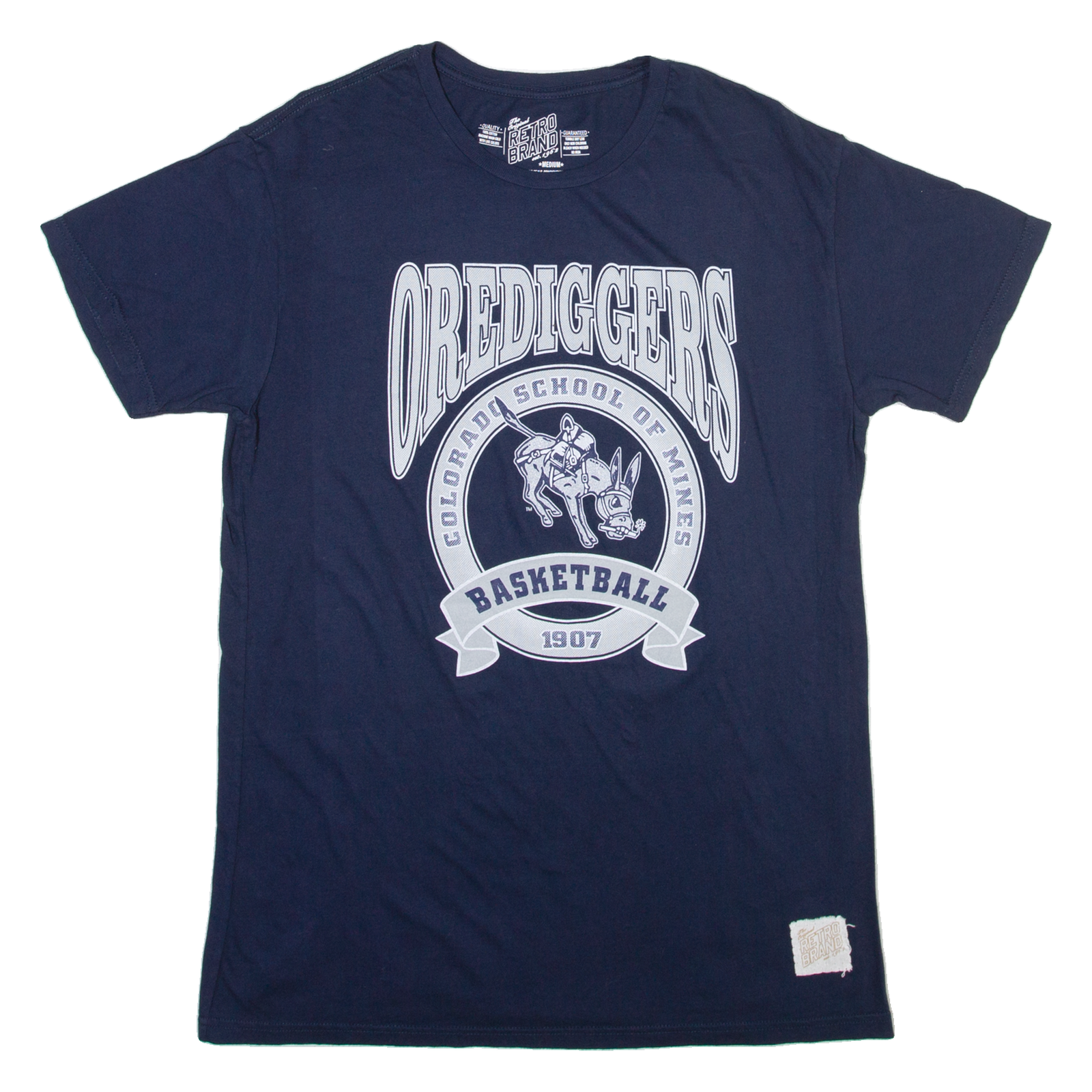 RETRO BRAND Mens T-Shirt Blue M Refurbished - N/A refurbished available on Cerqular