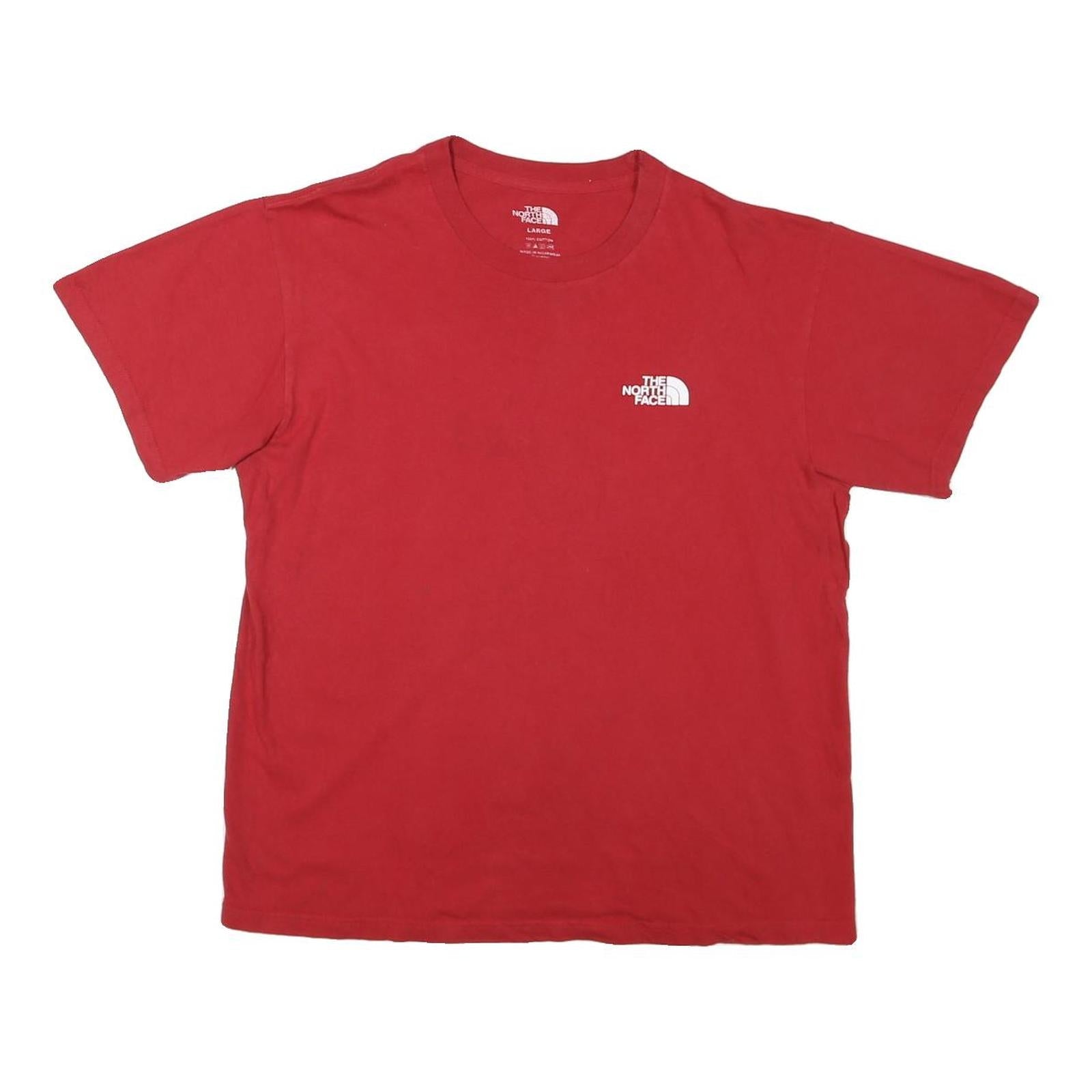 THE NORTH FACE Mens Red Guide Graphic T-Shirt L Short Sleeve Crew Neck Refurbished - N/A refurbished available on Cerqular