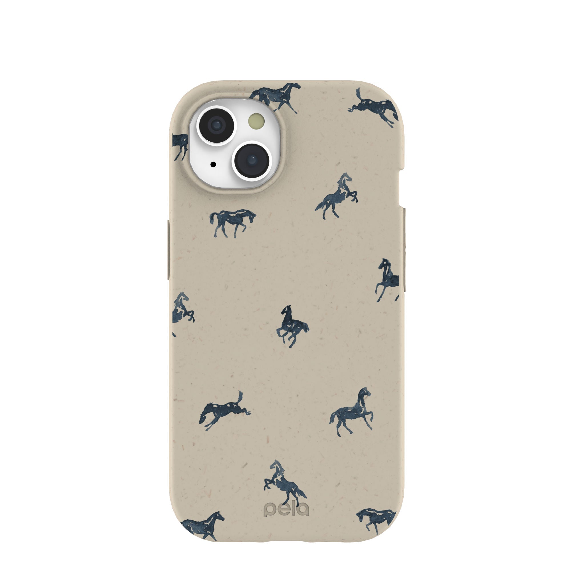 London Fog Mini Horses iPhone 15 Case Refurbished - Pela Case refurbished available on Cerqular