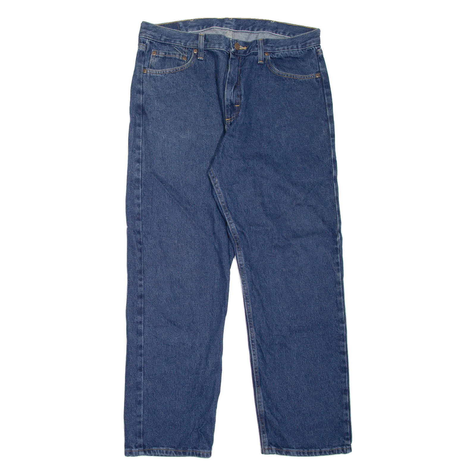 WRANGLER Mens Jeans Blue Relaxed Straight W36 L30 Refurbished - N/A refurbished available on Cerqular