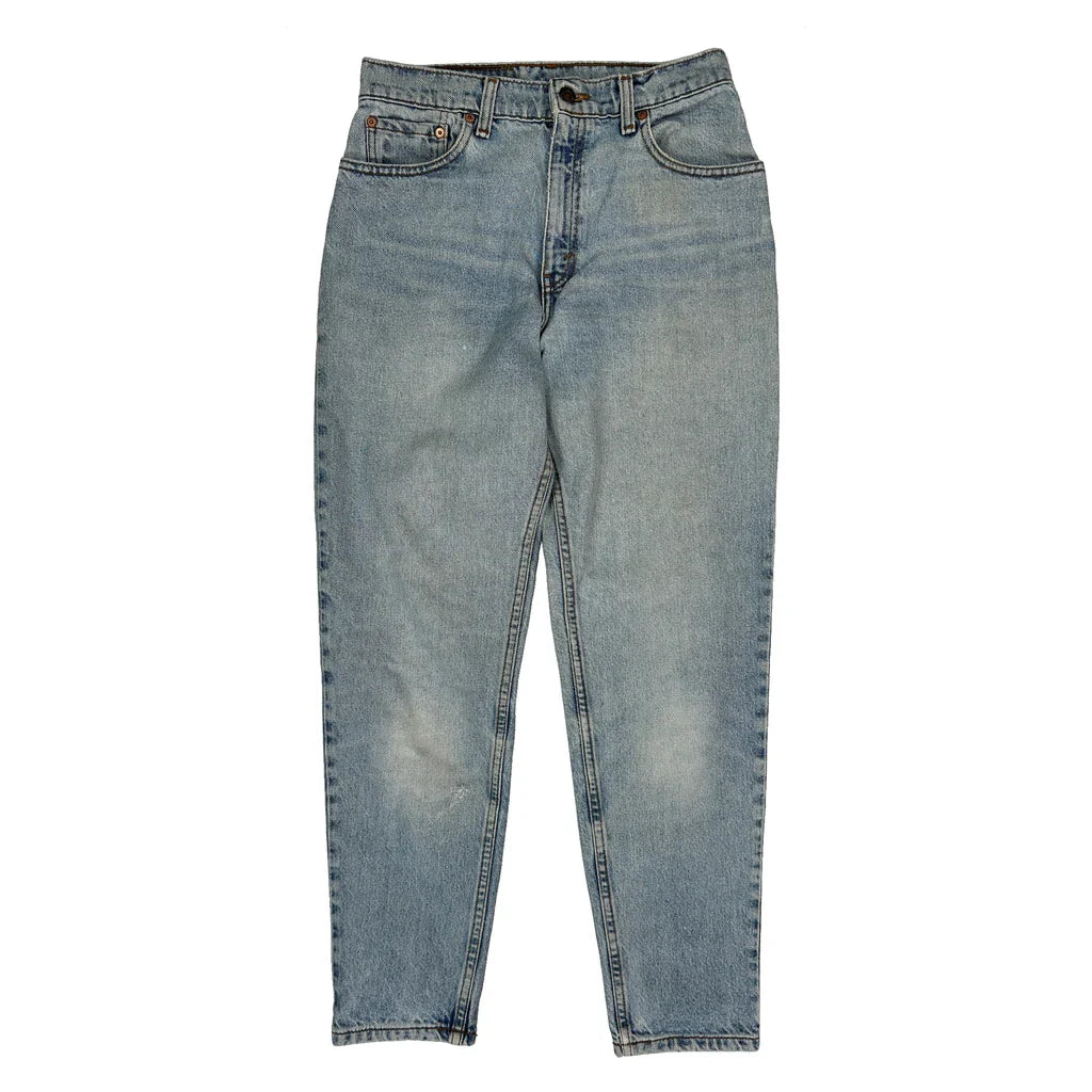 Levis Jeans - 28W UK 8 Light Wash Cotton Refurbished - Thrifted (note: this is a term often used to describe second- refurbished available on Cerqular