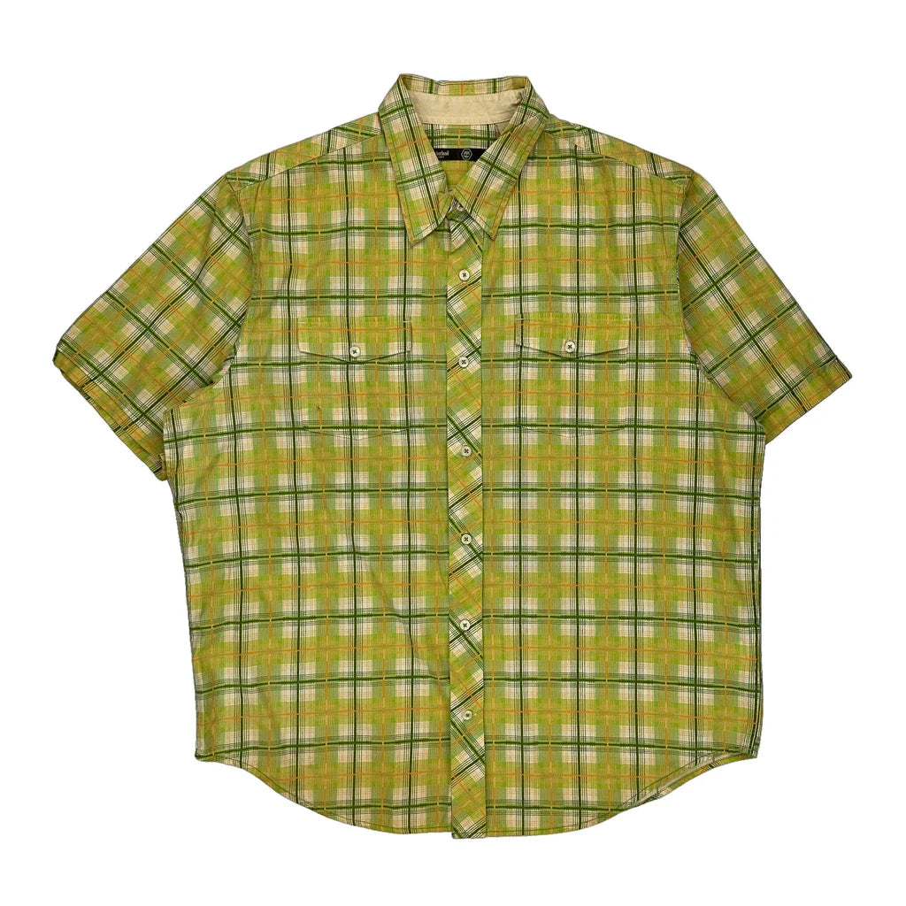 Buy Timberland Checked Short Sleeve Shirt - XL Green Cotton Refurbished - $19.89 Timberland Checked Short Sleeve Shirt - XL Green Cotton Refurbished - Thrifted (note: this is a term often used to describe second- refurbished available on Cerqular