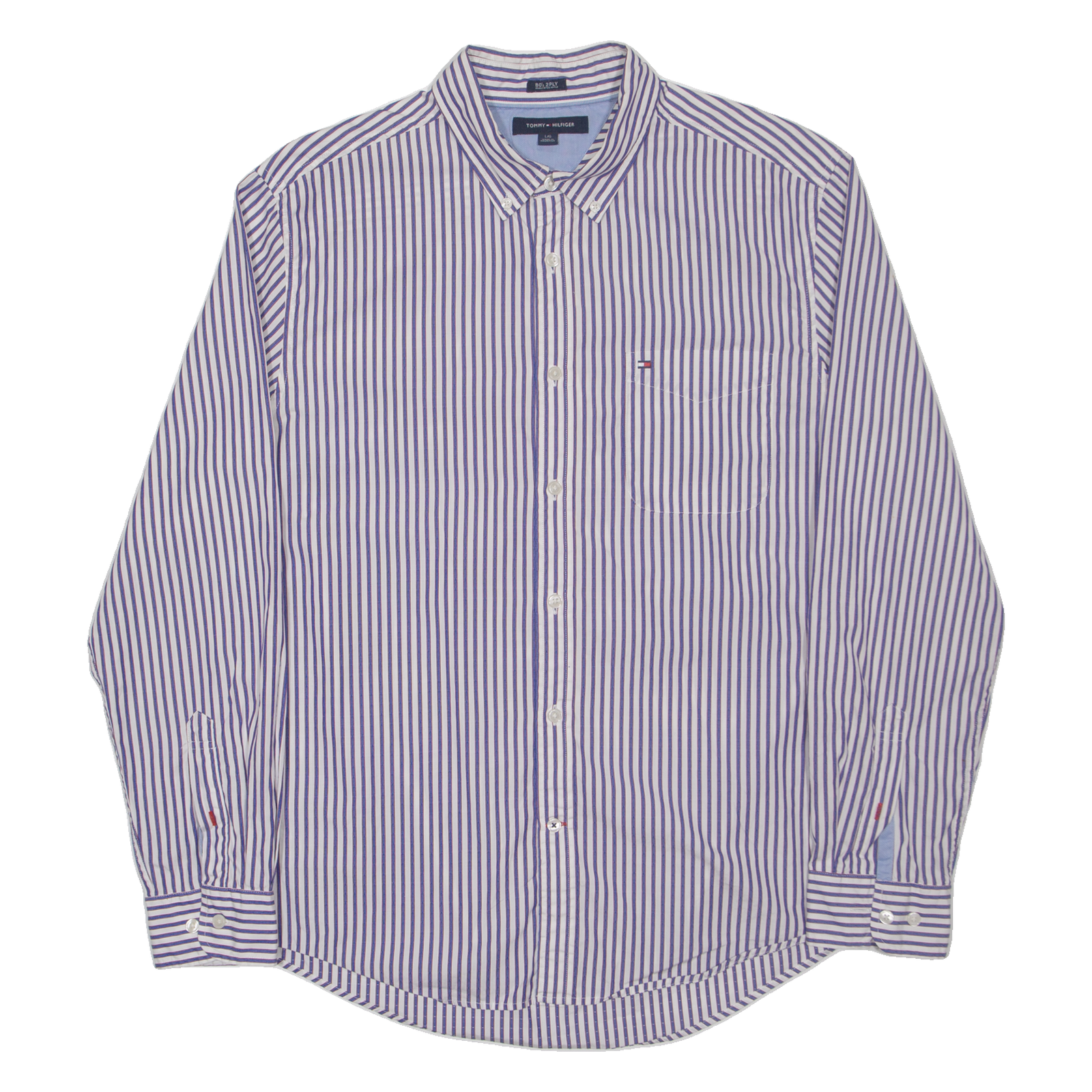 Buy TOMMY HILFIGER 80's 2 ply Mens Shirt Blue Pinstripe Long Sleeve L Refurbished - $15.59 TOMMY HILFIGER 80's 2 ply Mens Shirt Blue Pinstripe Long Sleeve L Refurbished - N/A refurbished available on Cerqular