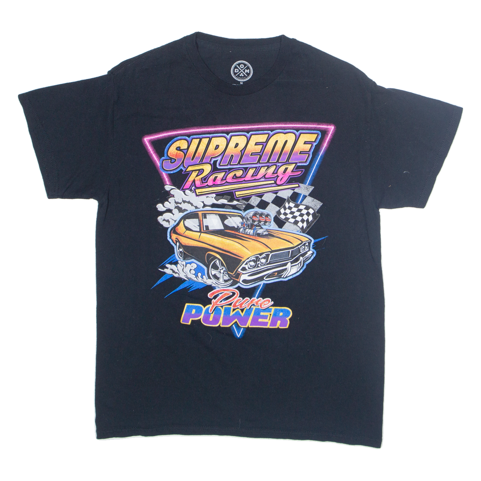 DOM Supreme Racing Mens T-Shirt Black USA M Refurbished - N/A refurbished available on Cerqular