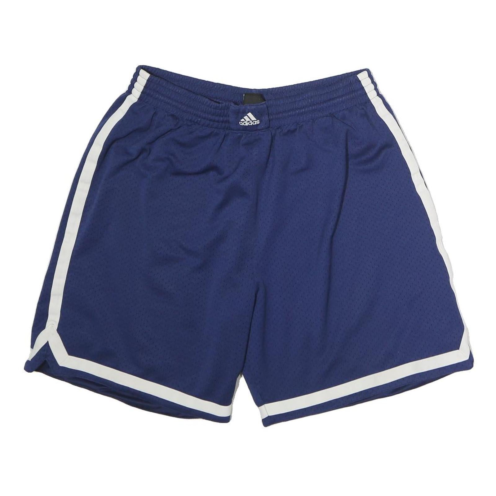ADIDAS Mens Shorts Blue Casual Polyester XL W38 Three Stripe Sport Style Refurbished - N/A refurbished available on Cerqular