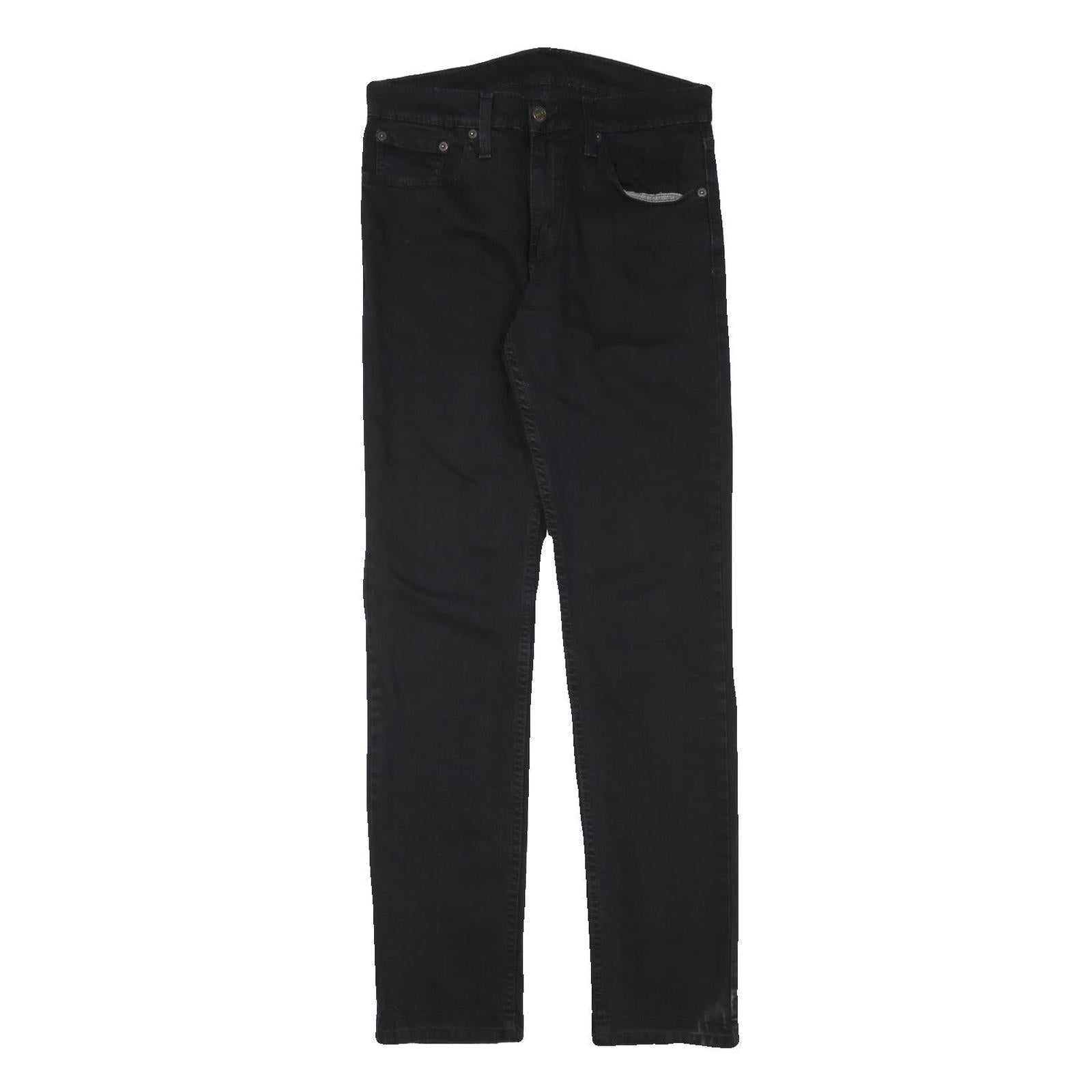 LEVI'S Mens Jeans Black Slim Skinny Denim Raw W29 L32 Zip Cotton Blend Refurbished - N/A refurbished available on Cerqular