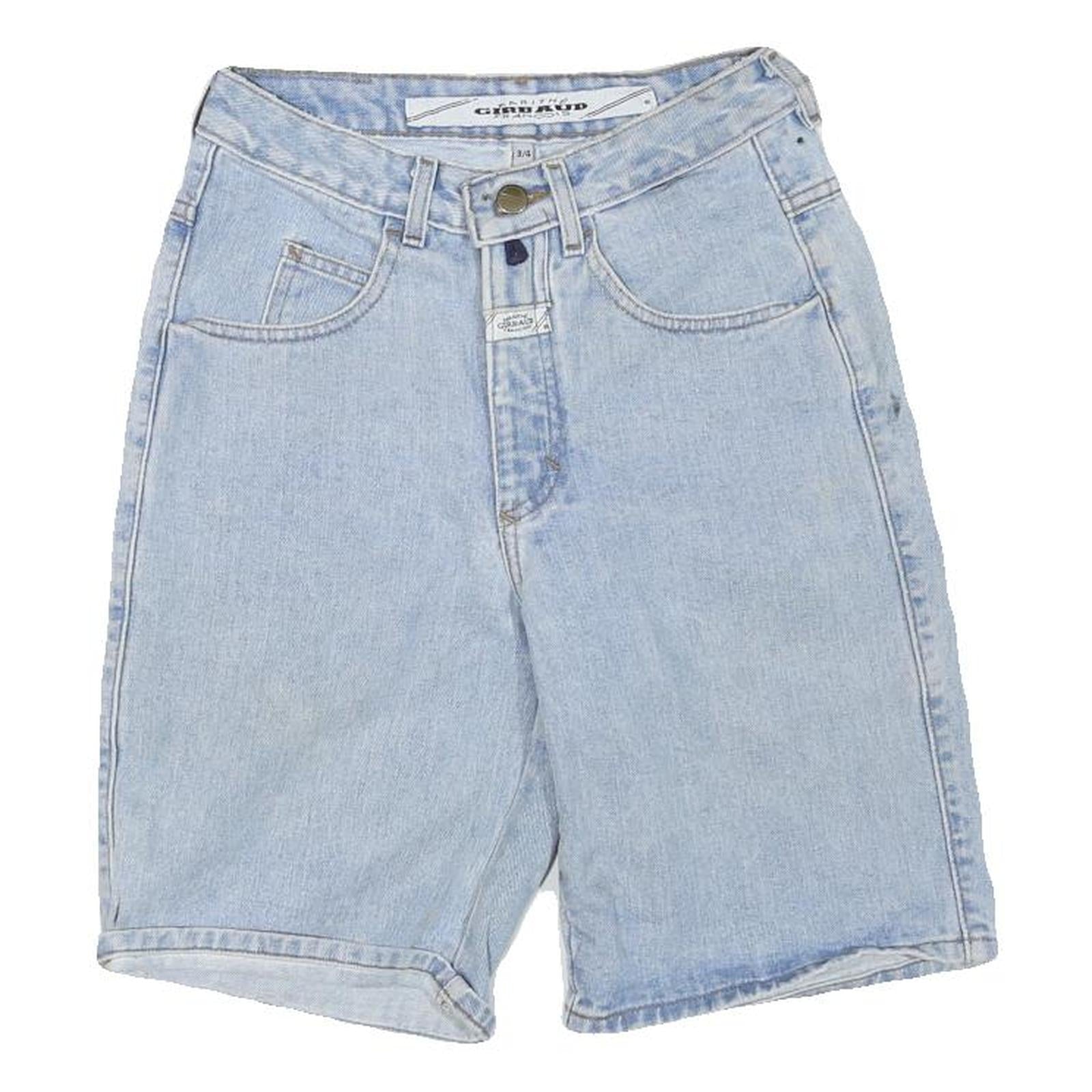 GIRBAUD Womens Denim Blue Casual Shorts S W26 Light Wash Cotton Blend Refurbished - N/A refurbished available on Cerqular