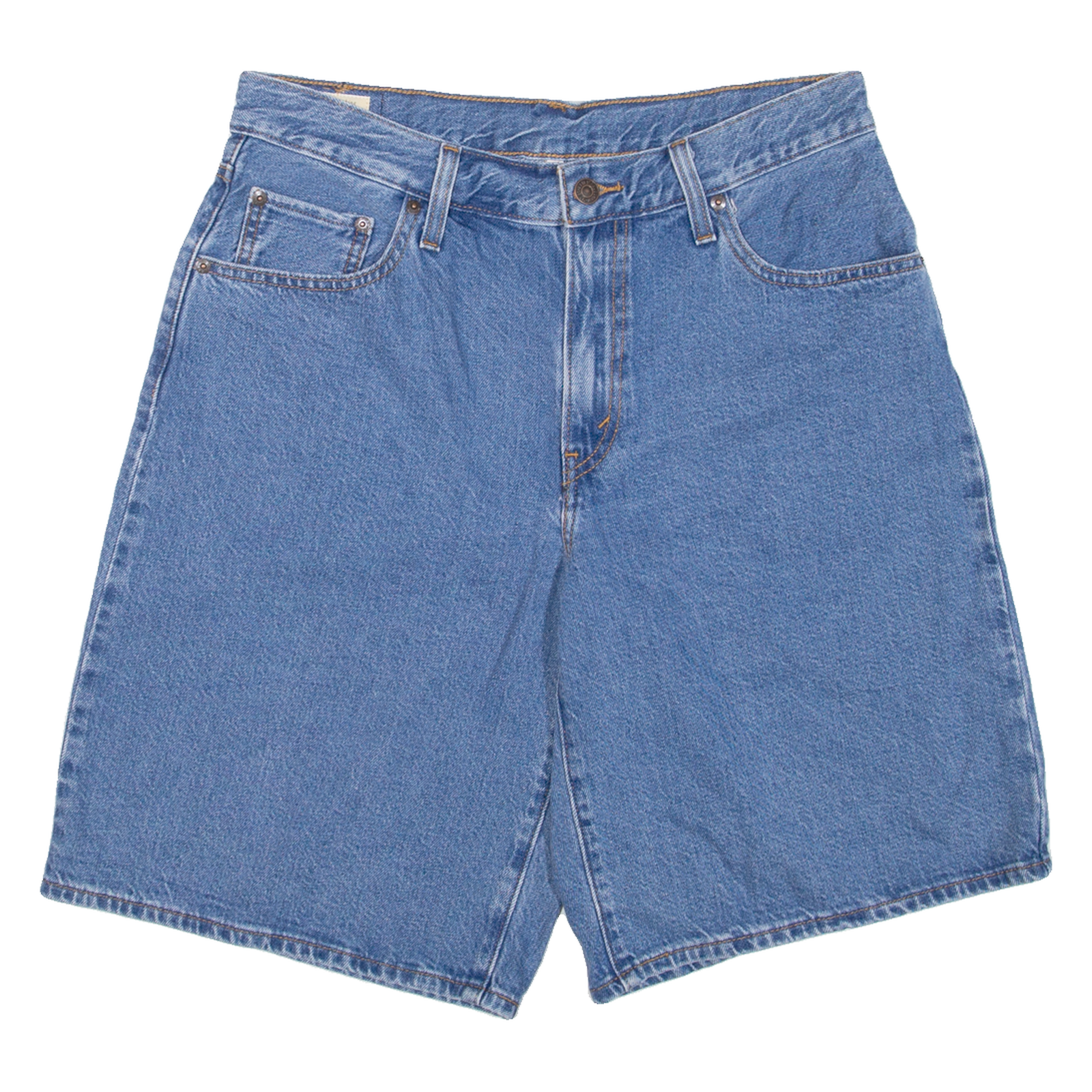 LEVI'S BIG E Womens Jorts Shorts Blue M W29 Refurbished - N/A refurbished available on Cerqular