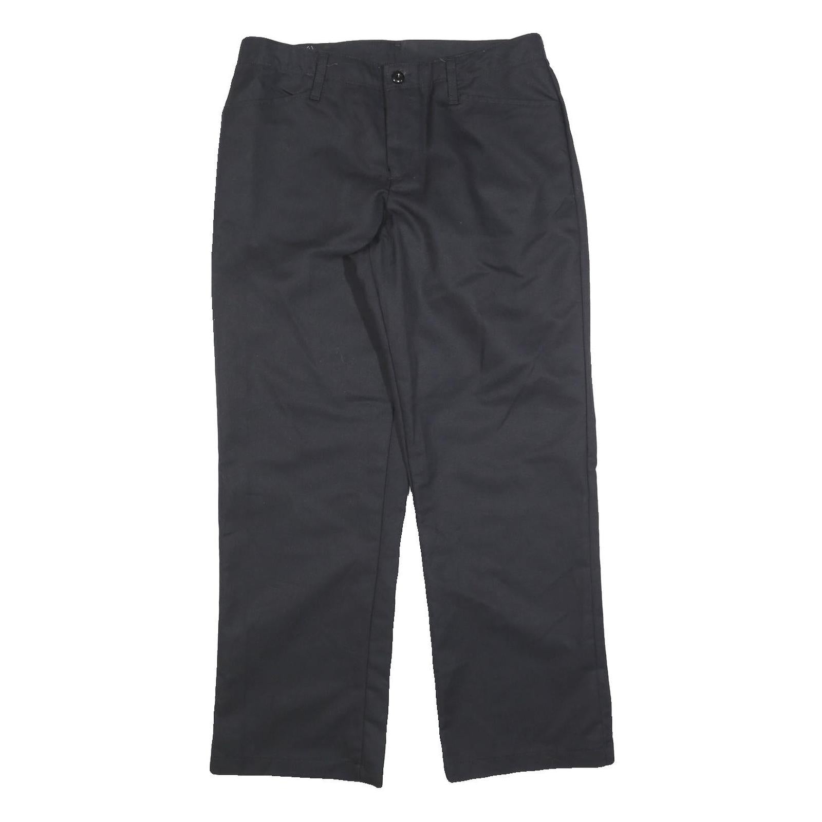 RED KAP Womens Cotton Blend Black Regular Fit Straight Leg Trousers W32 L30 Refurbished - N/A refurbished available on Cerqular