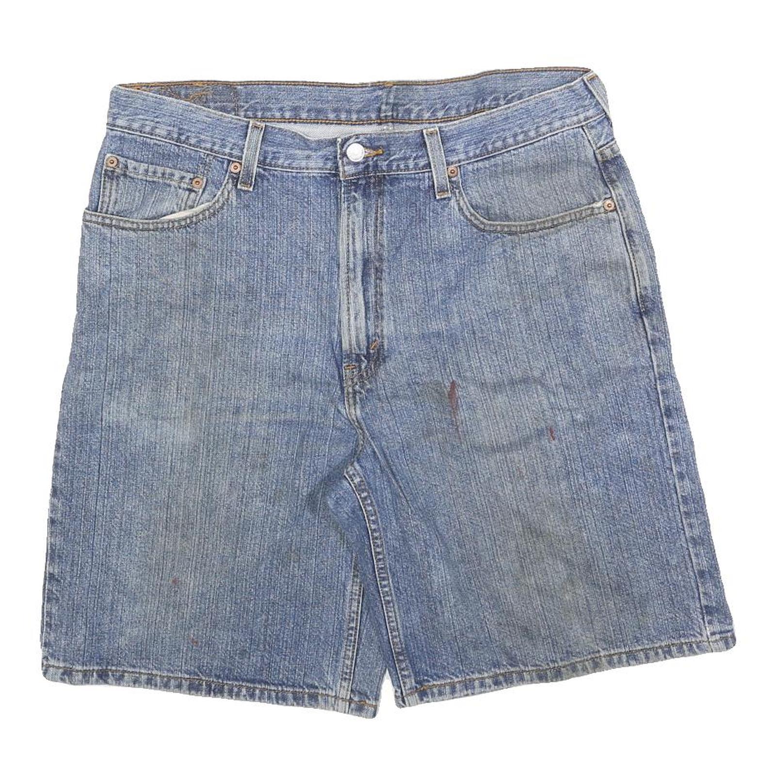 LEVI'S Mens Denim Blue Casual Shorts L W36 Cotton Blend Classic Fit Refurbished - N/A refurbished available on Cerqular