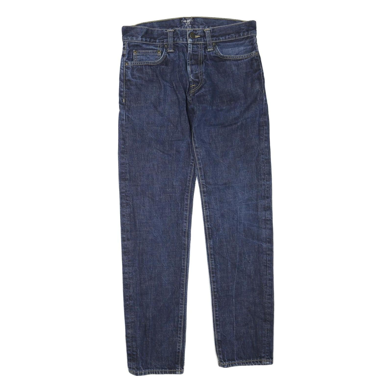 CARHARTT Womens Regular Fit Blue Denim Jeans W29 L32 Classic Cotton Blend Zip Refurbished - N/A refurbished available on Cerqular