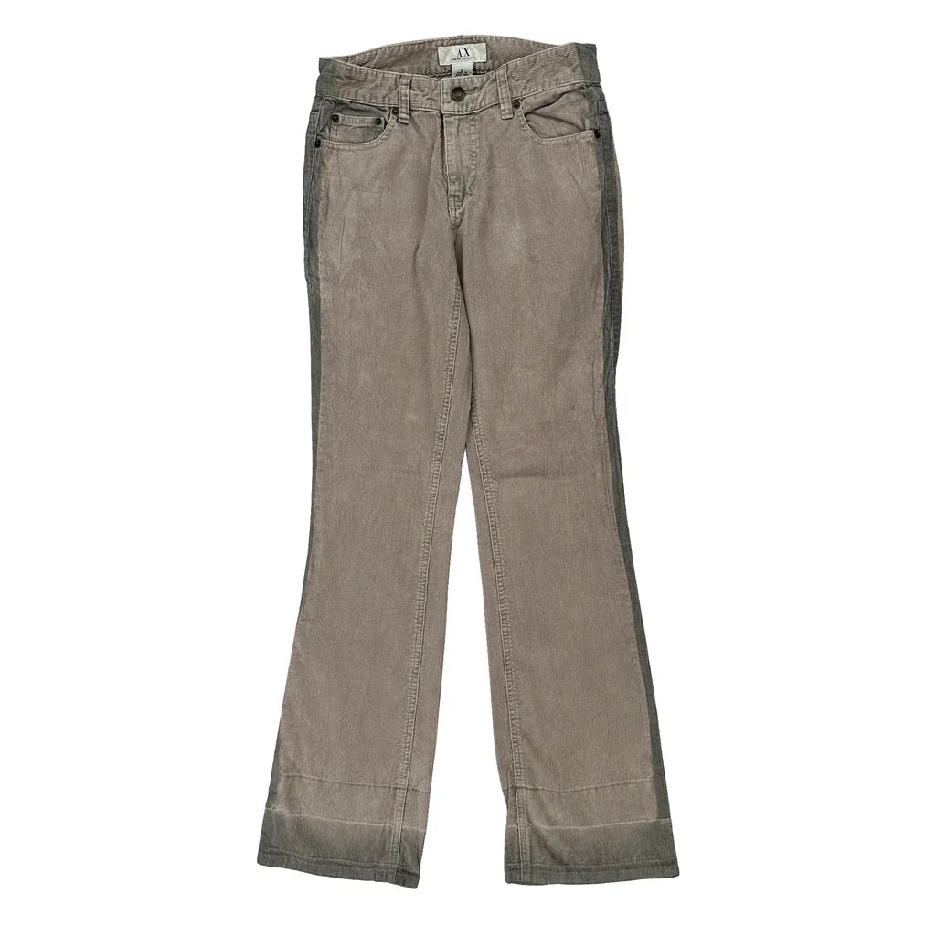 Buy Armani Exchange Cord Trousers - 26″ Waist Grey Cotton Refurbished - $56.94 Armani Exchange Cord Trousers - 26″ Waist Grey Cotton Refurbished - Thrifted (note: this is a term often used to describe second- refurbished available on Cerqular