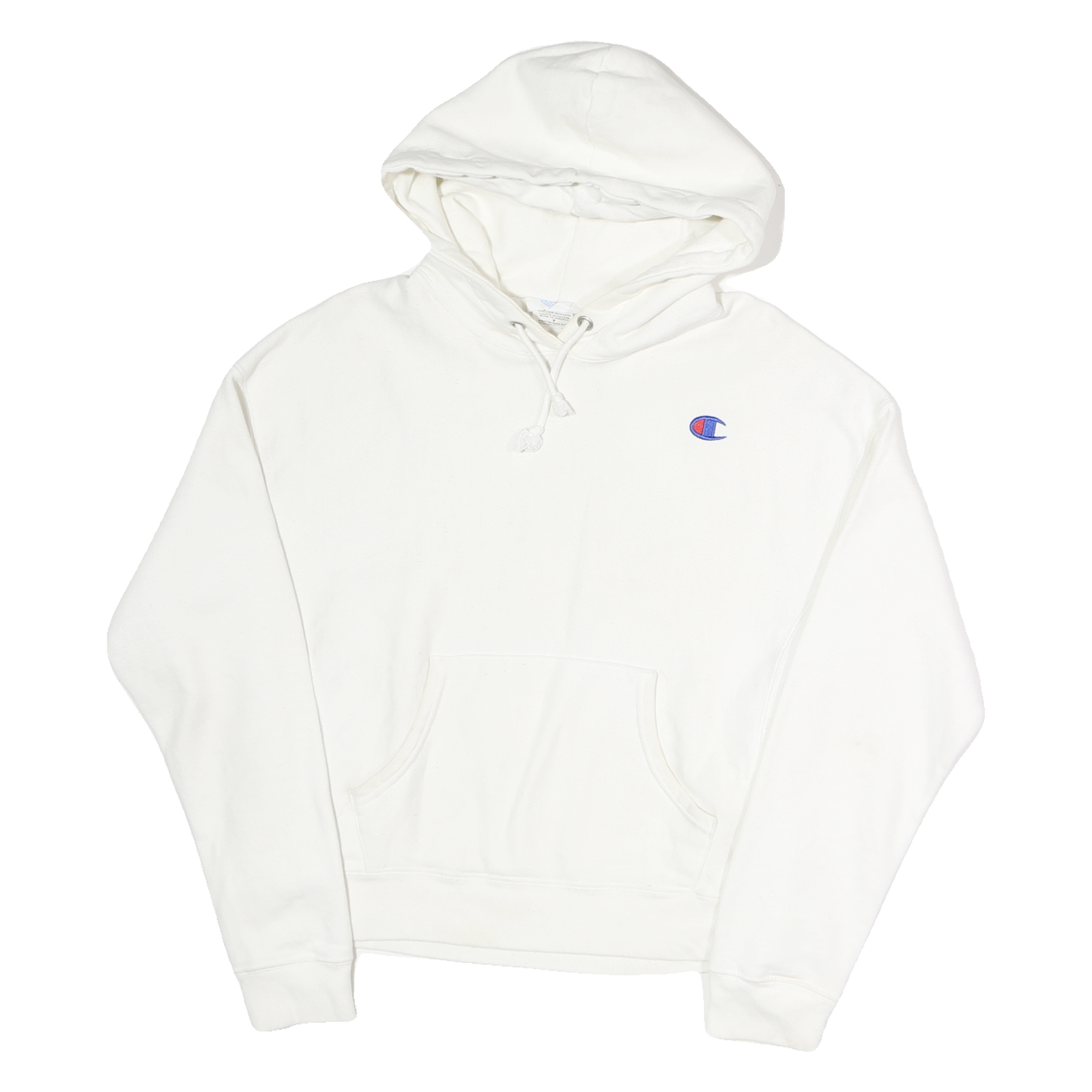 CHAMPION REVERSE WEAVE Mens White Pullover Hoodie M Classic Logo Casual Wear Refurbished - N/A refurbished available on Cerqular