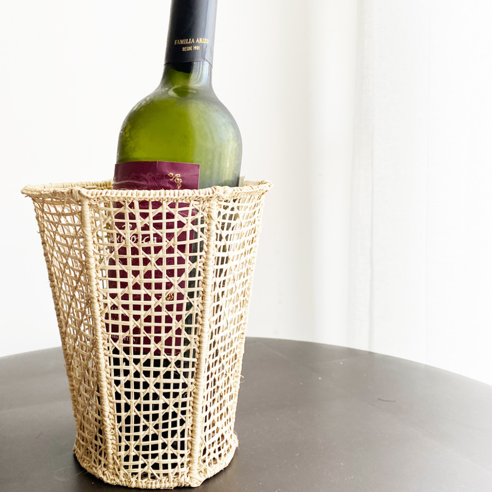 Multipurpose Tall Palm Basket - Home Decor Refurbished - Apalma Handmade refurbished available on Cerqular