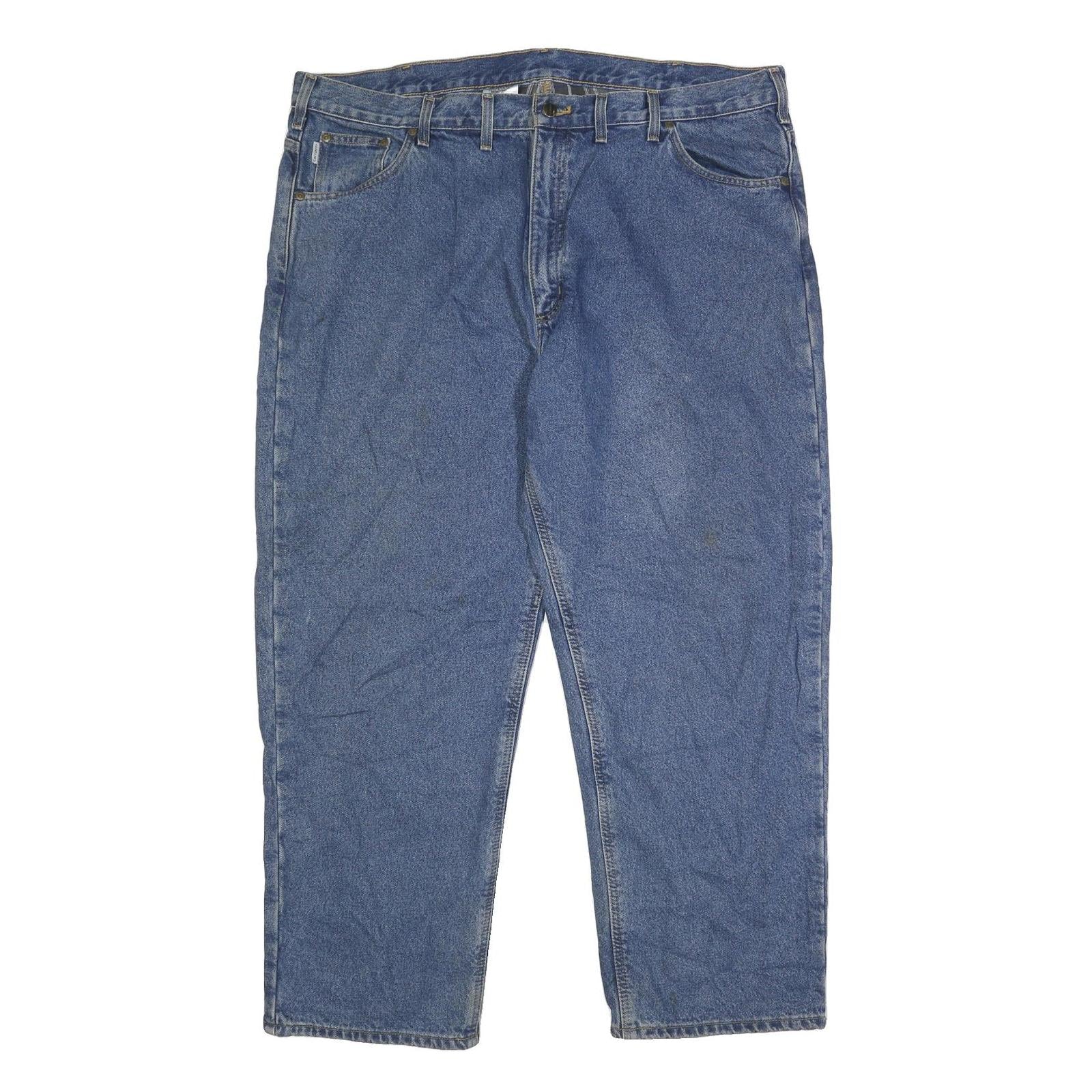 CARHARTT Mens Jeans Blue Relaxed Straight Denim Medium W44 L30 Classic Workwear Refurbished - N/A refurbished available on Cerqular